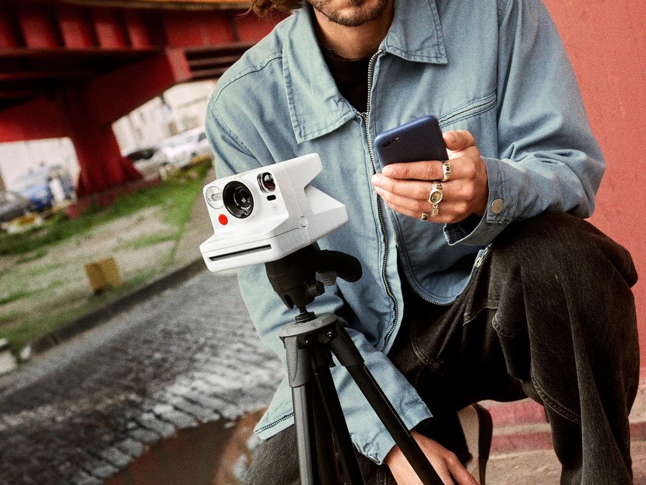 Polaroid，Retro Design ，Double lens，Auto focus，Instant photography，