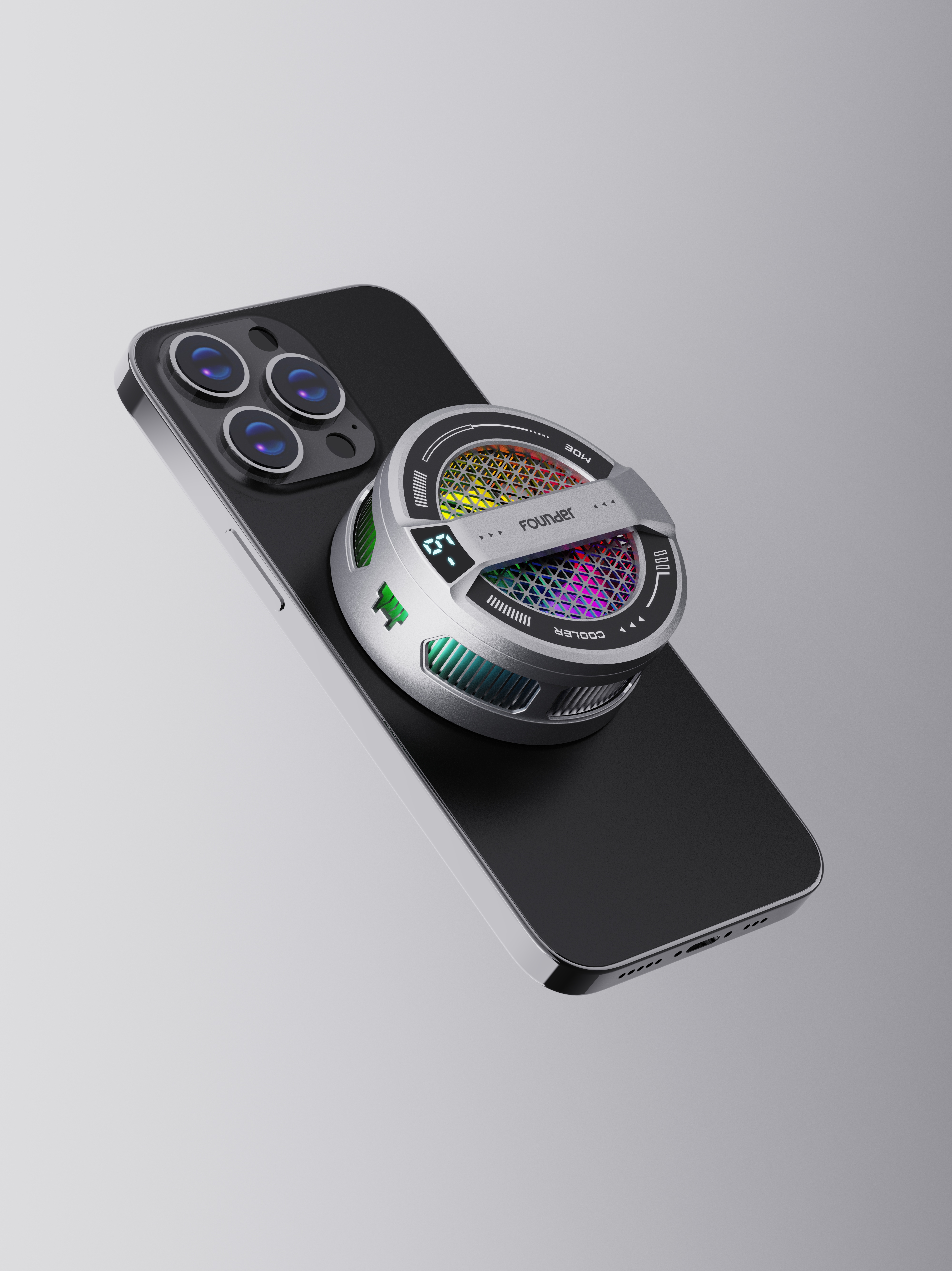 Mobile phone radiator，radiator，semiconductor，refrigeration，Icing，Intelligent temperature control，Magnetic attraction，