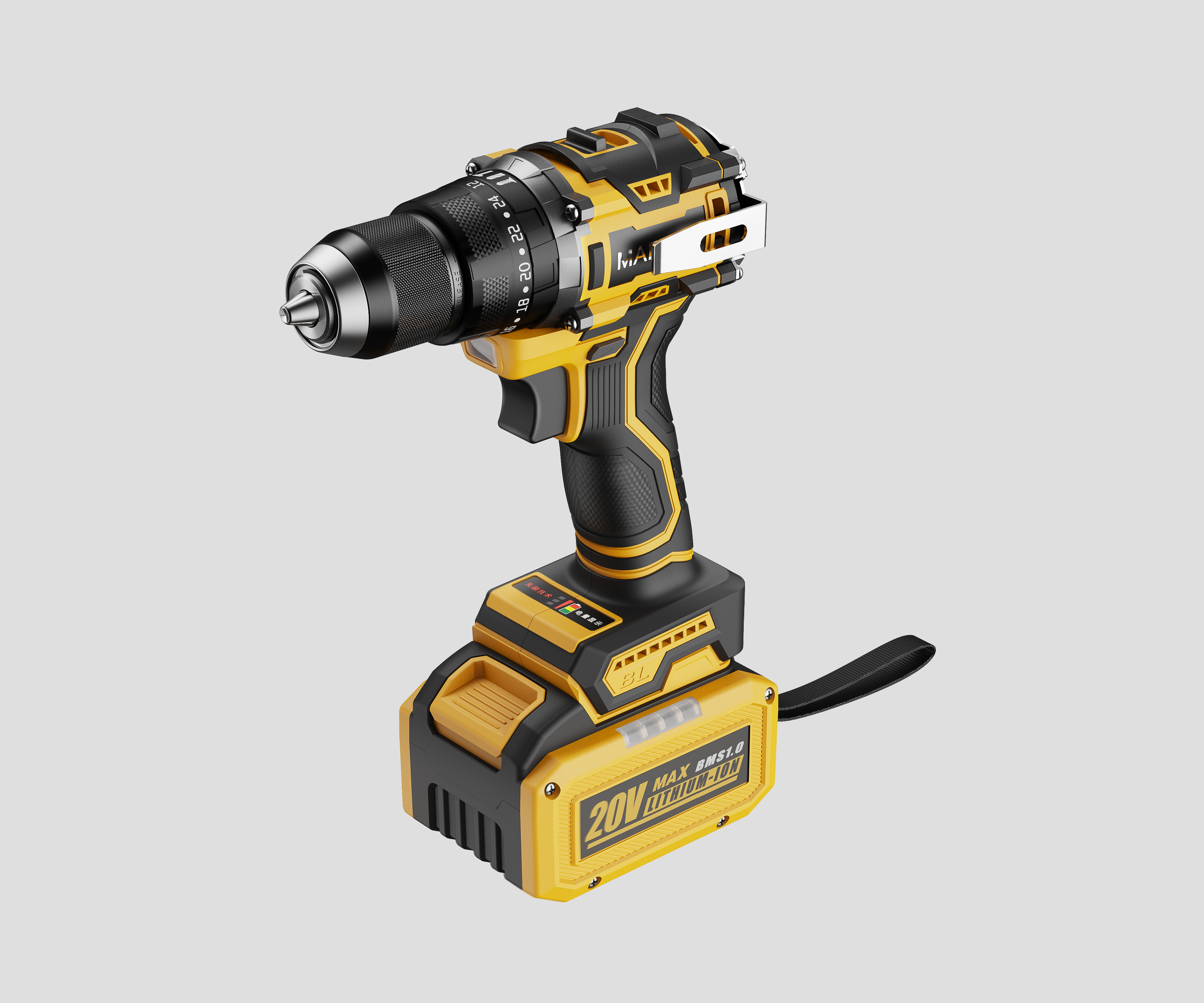 product design，Electric tool，Electric hand drill，Design rendering，Tools and equipment，