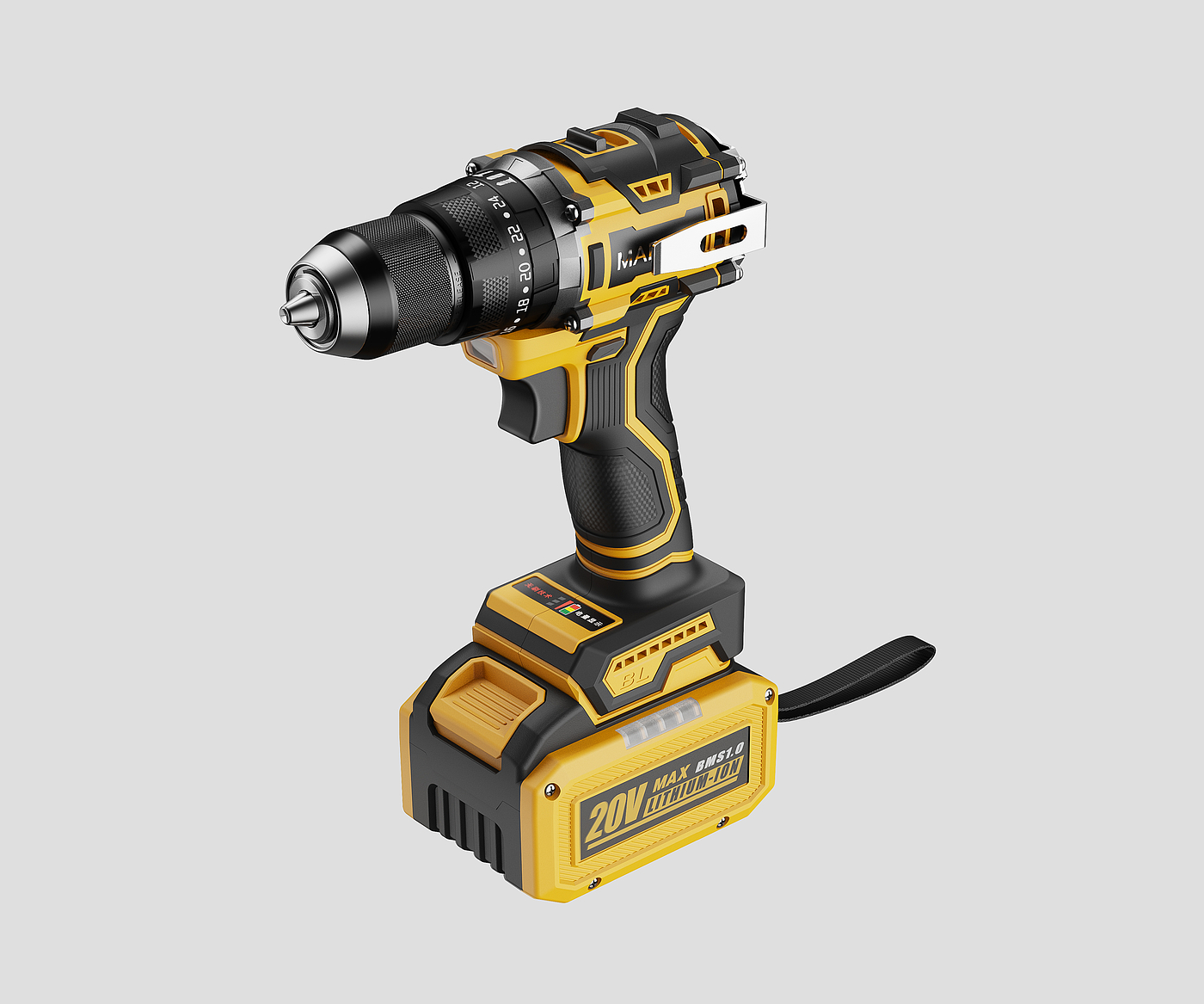 product design，Electric tool，Electric hand drill，Design rendering，Tools and equipment，