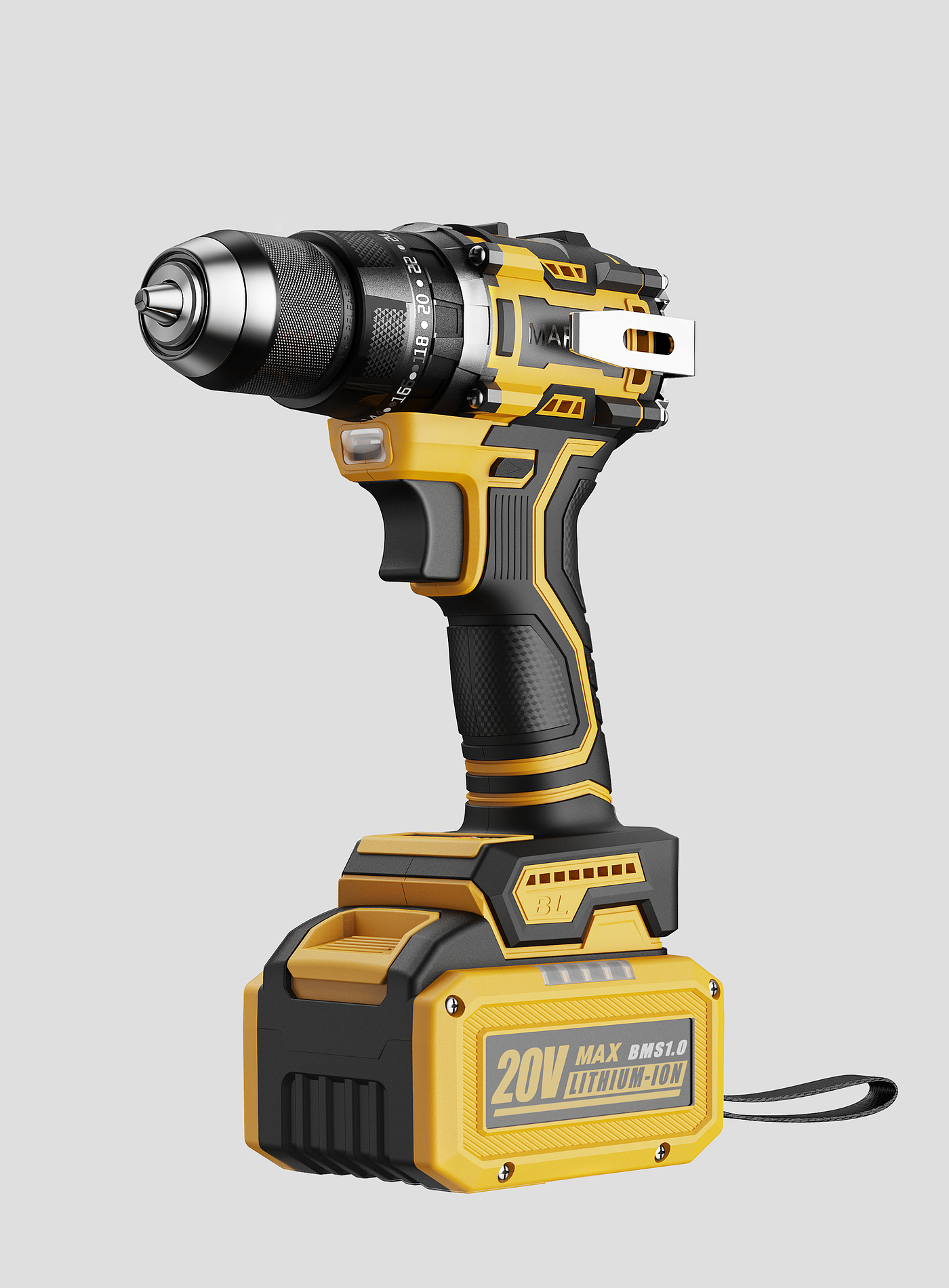 product design，Electric tool，Electric hand drill，Design rendering，Tools and equipment，