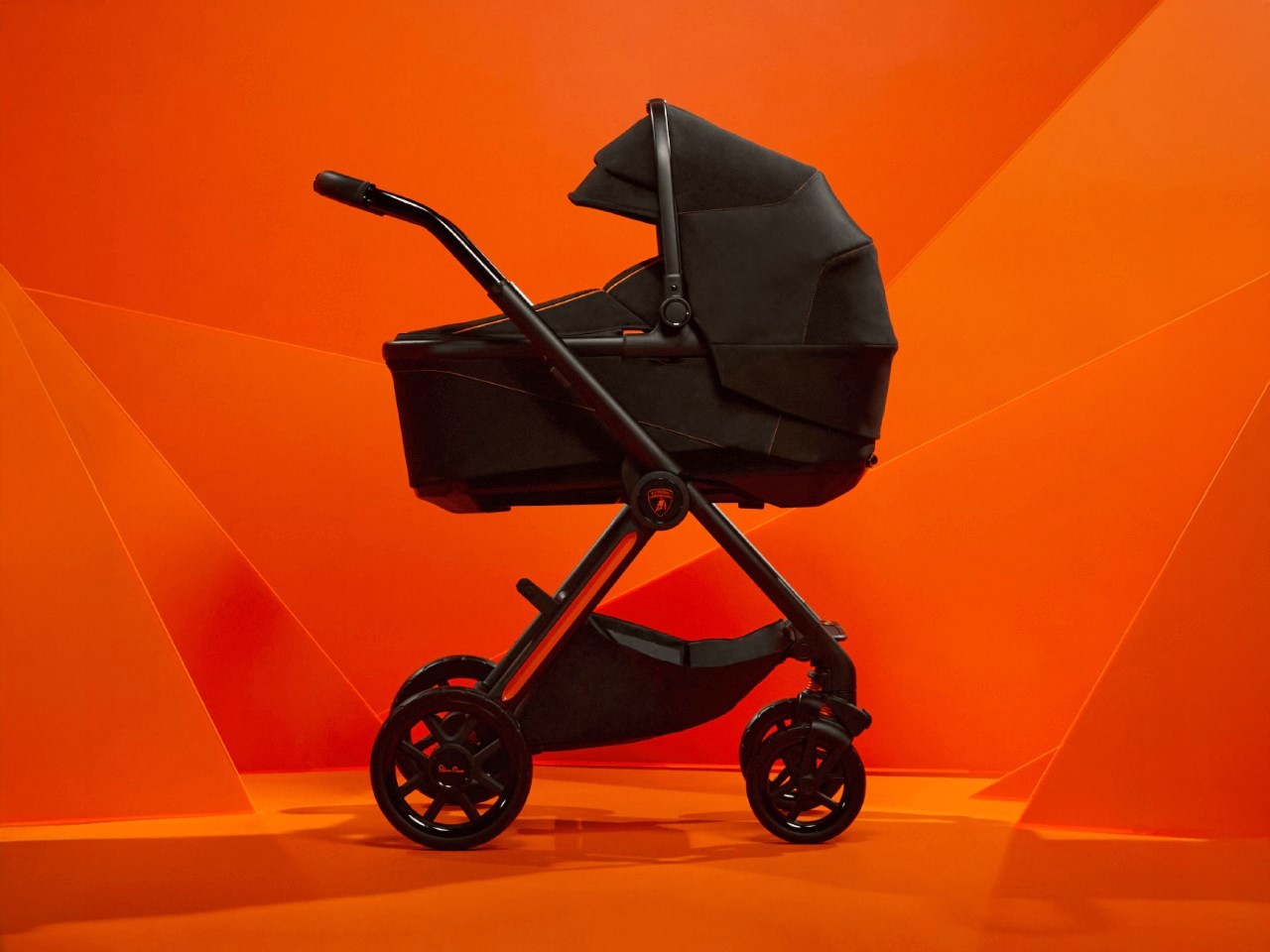 baby carriage，Silver Cross，Reef AL Arancio，Lamborghini，Nameplate，