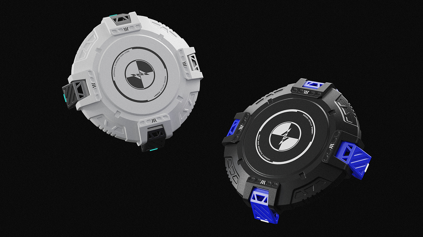 wireless charger ，Mecha wind，Functional wind，product design，conceptual design，3C products，