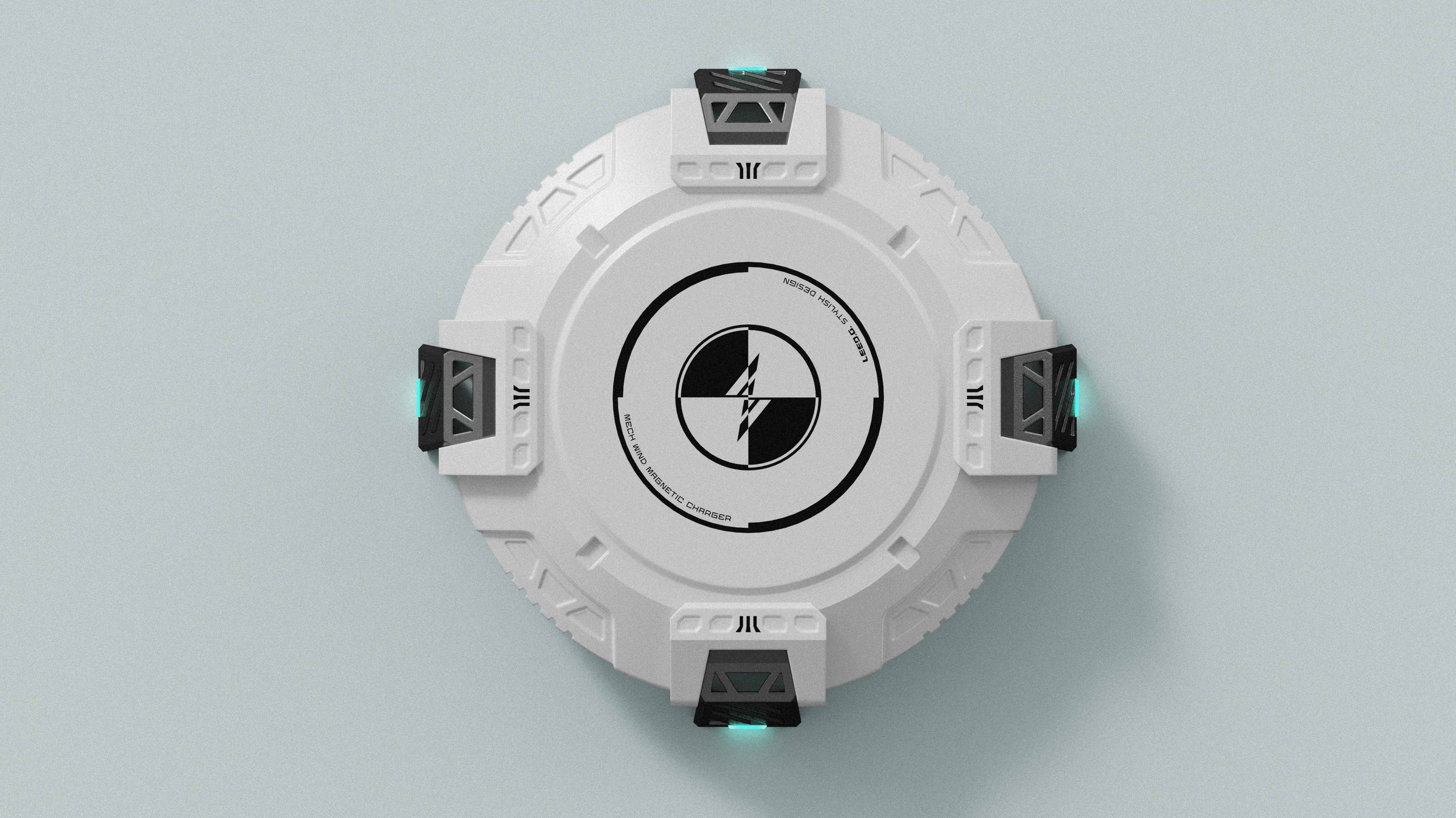 wireless charger ，Mecha wind，Functional wind，product design，conceptual design，3C products，