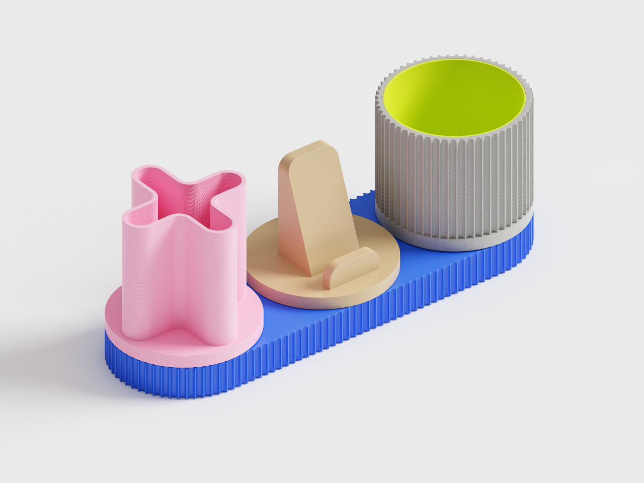 Board，3D printing，Desktop storage，pen container，modularization，