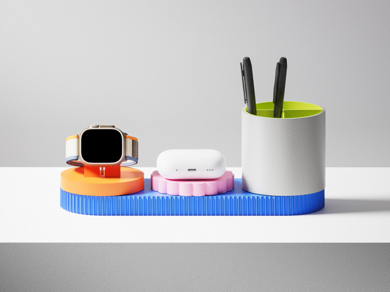 Board，3D printing，Desktop storage，pen container，modularization，