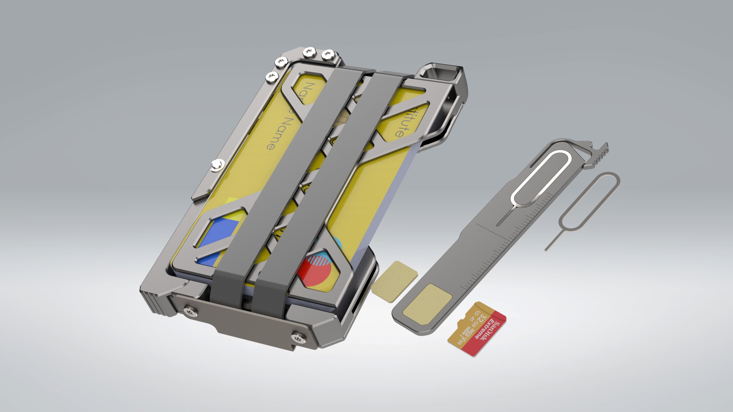 Card bag, wallet, mechanical design，