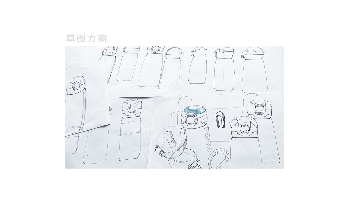 Water cup design, portable water cup, cup, plastic cup，