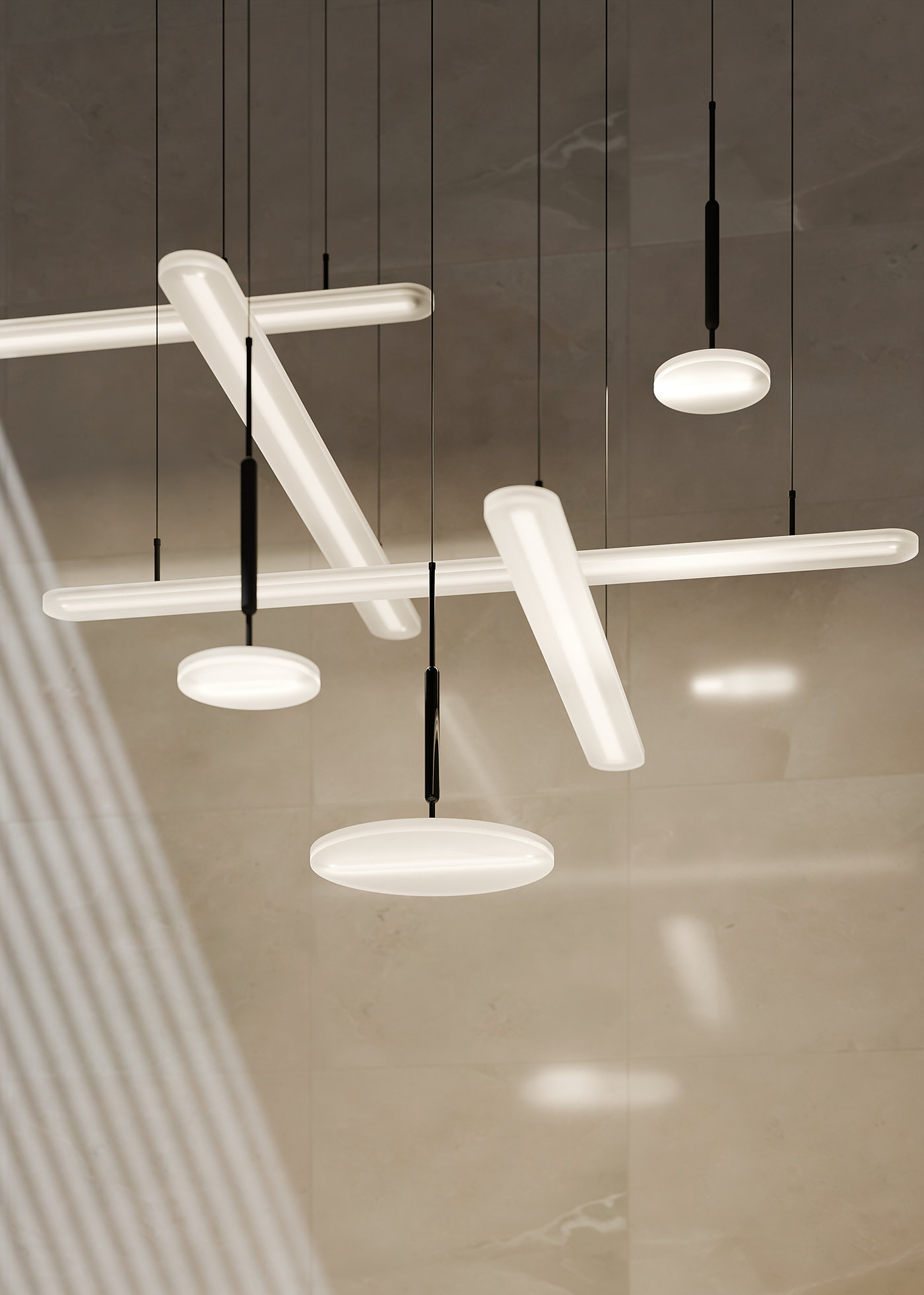 FOG COLLECTION，a chandelier，lighting，Modern design，