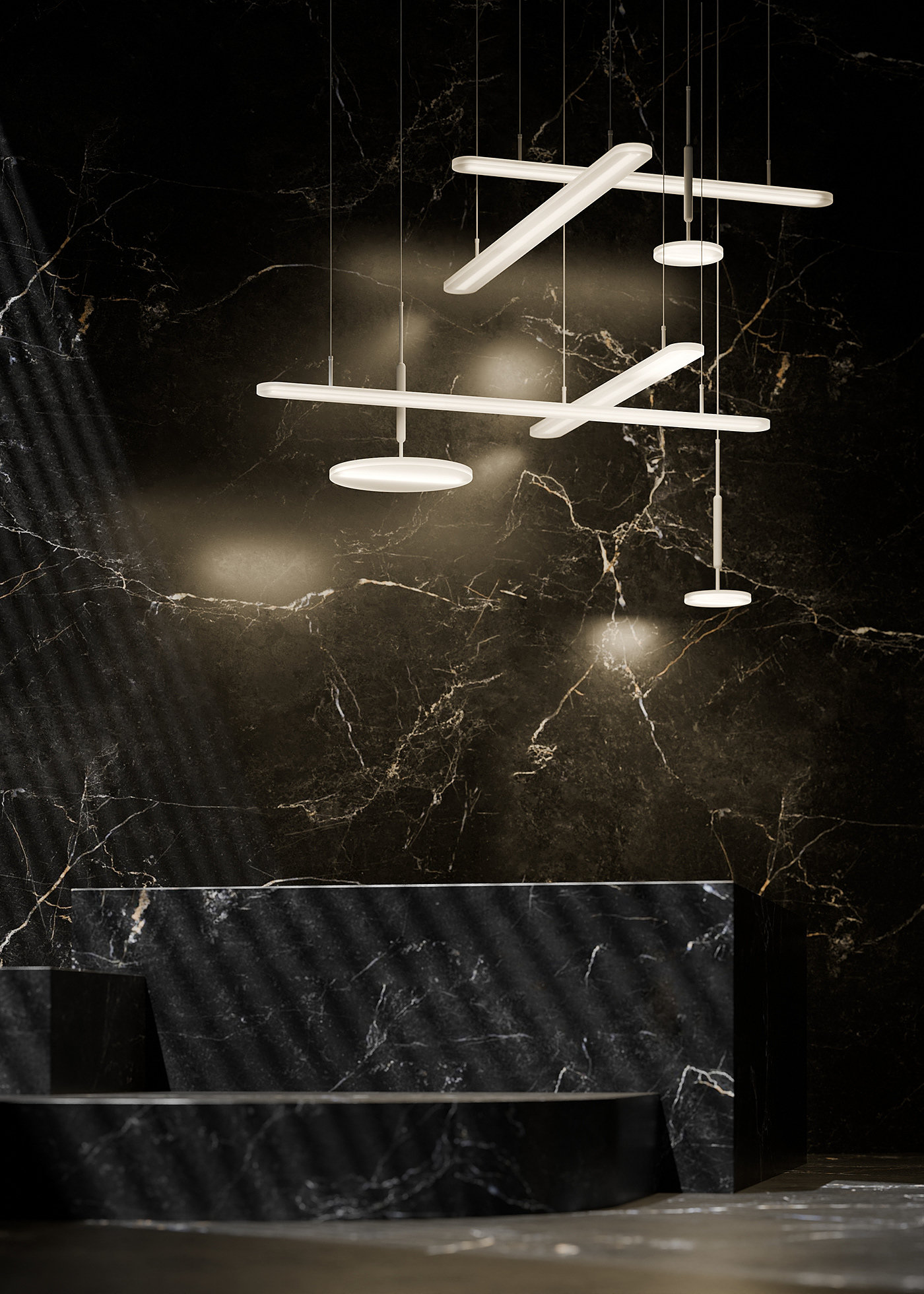 FOG COLLECTION，a chandelier，lighting，Modern design，