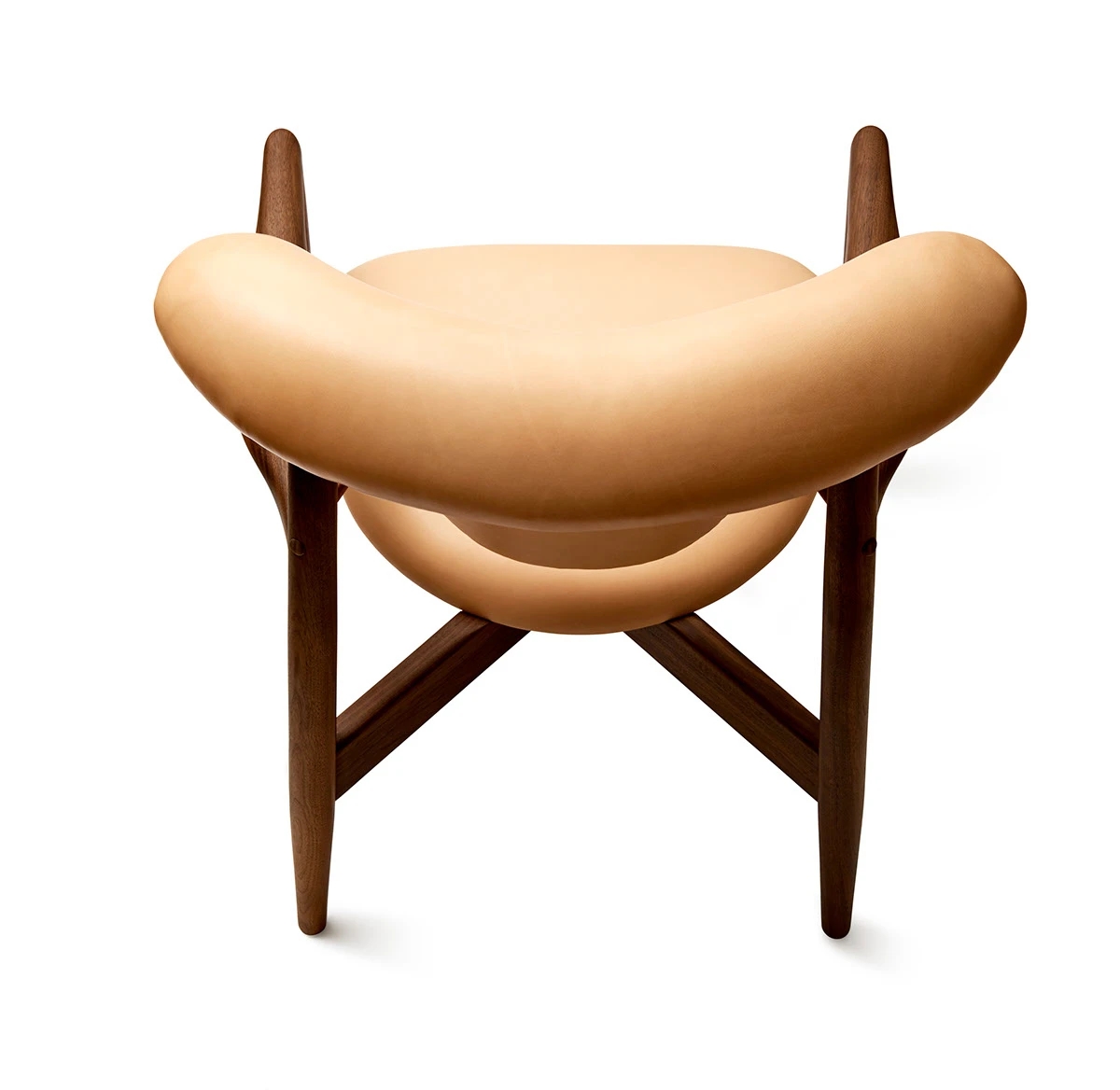 Walnut，glass fibre，natural leather，The Chicago chair，chair，