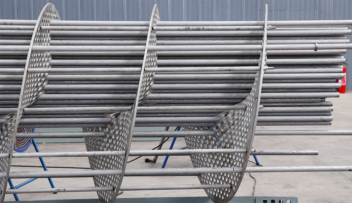 shell and tube heat exchanger，Continuous helical baffle heat exchanger，bow baffle heat exchanger，