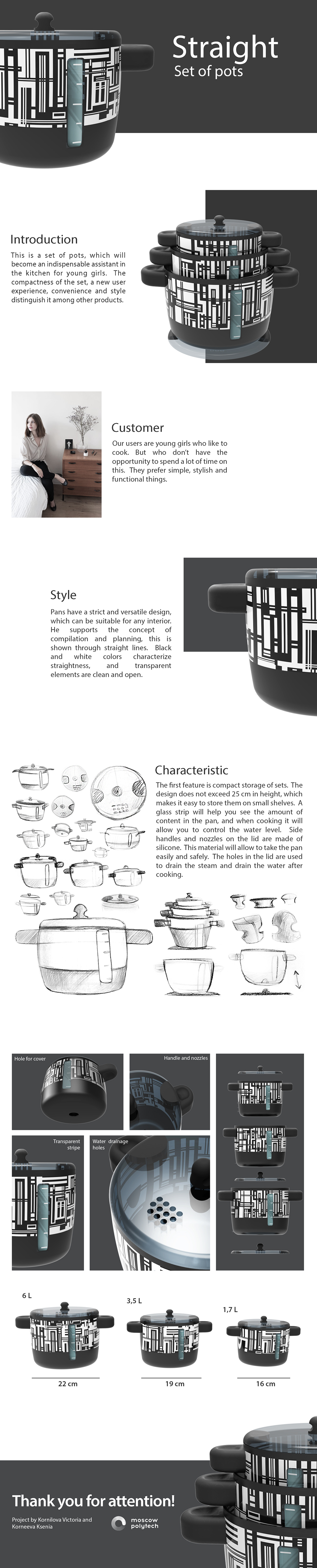 Pot set，Pot Straight，