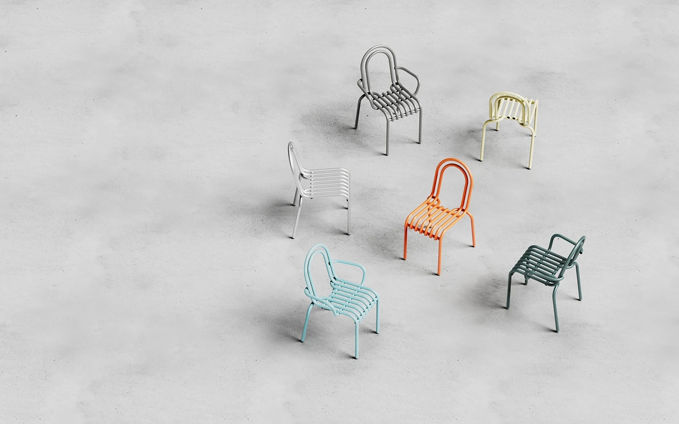 furniture，Table，ALOOP COLLECTION，industrial design，