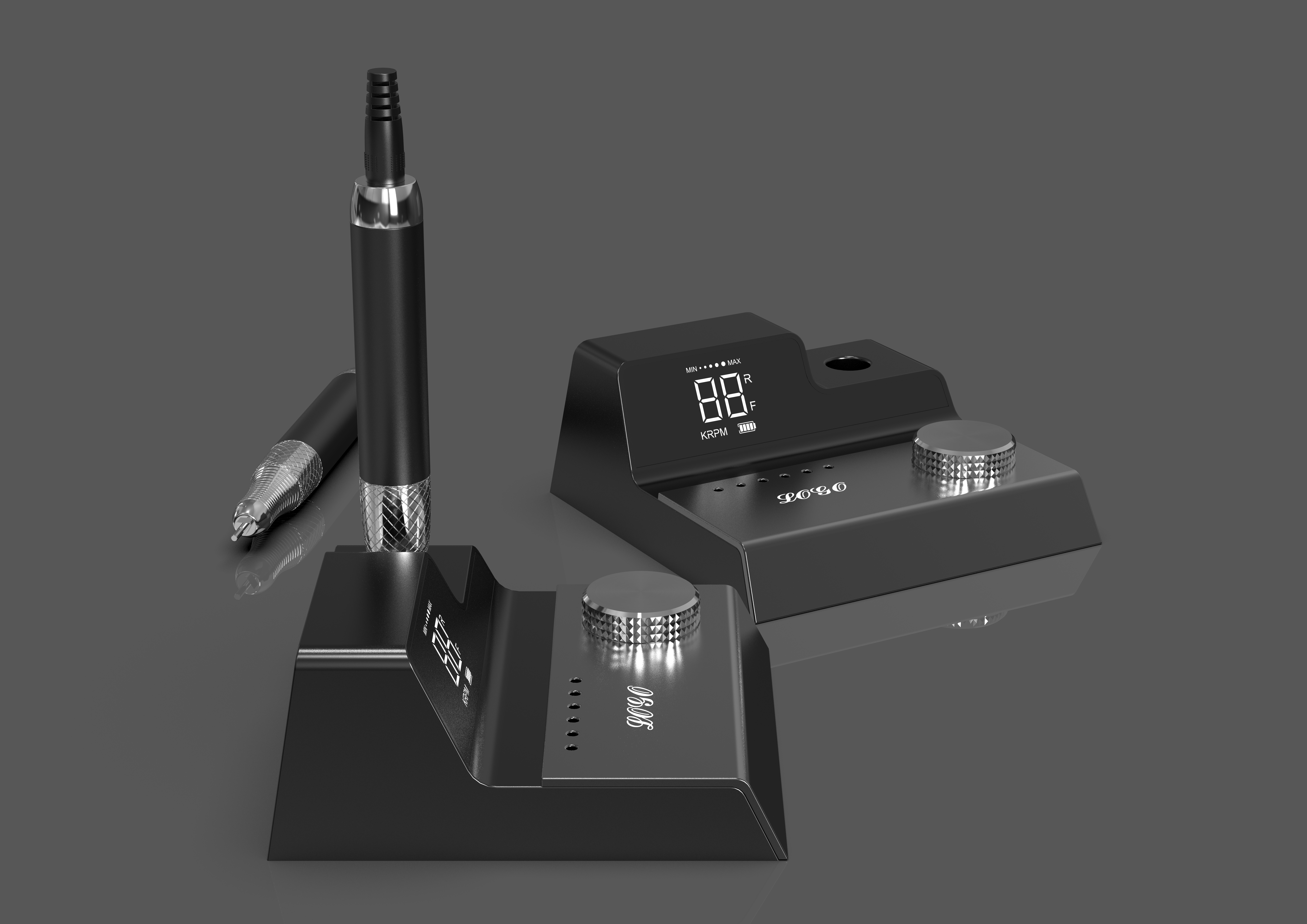 The whole is rectangular, the surface is black, with a modern and，