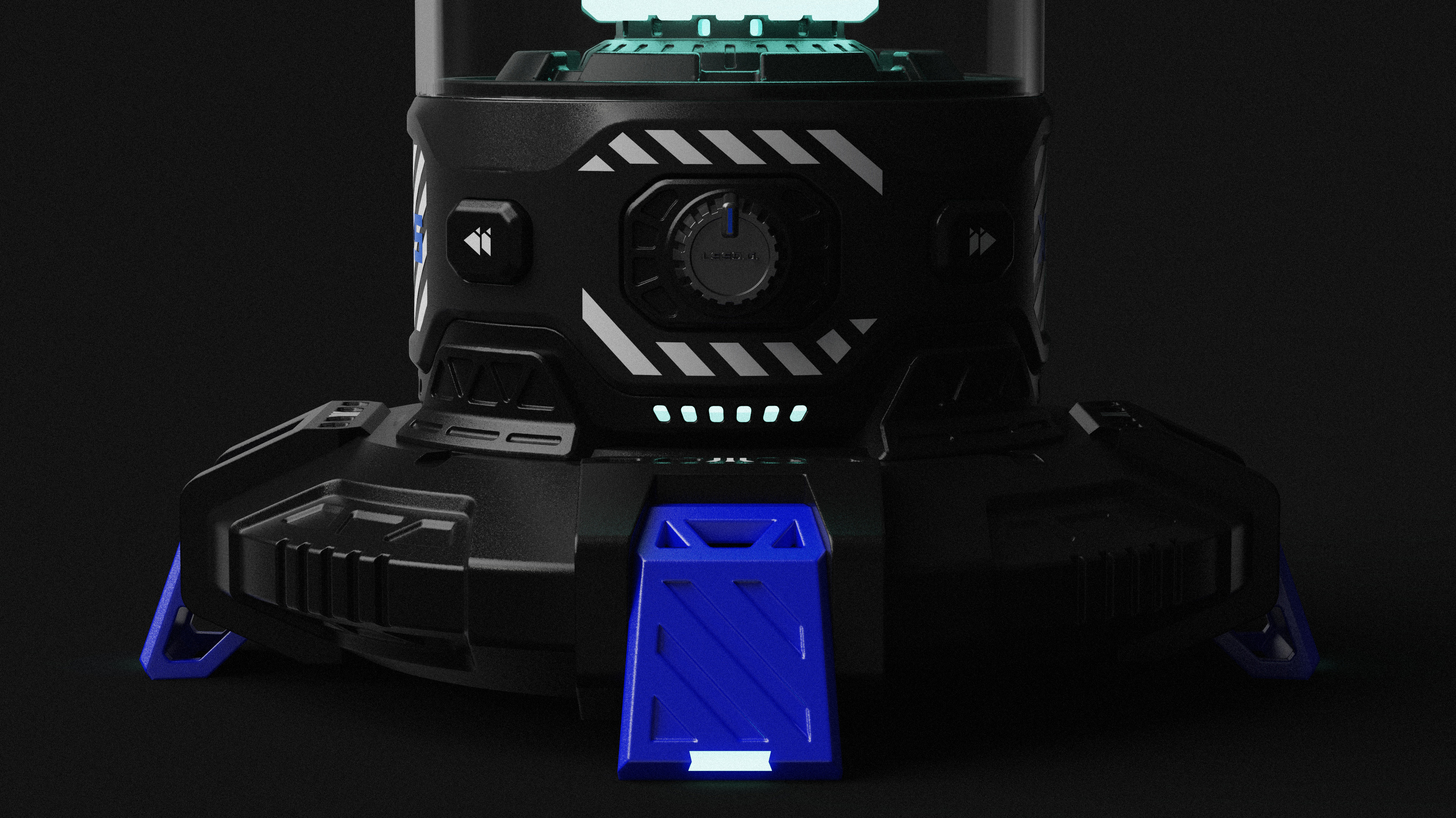 Bluetooth Speaker ，product design，industrial design，conceptual design，Mecha wind，Functional wind，3C products，Wireless charging，