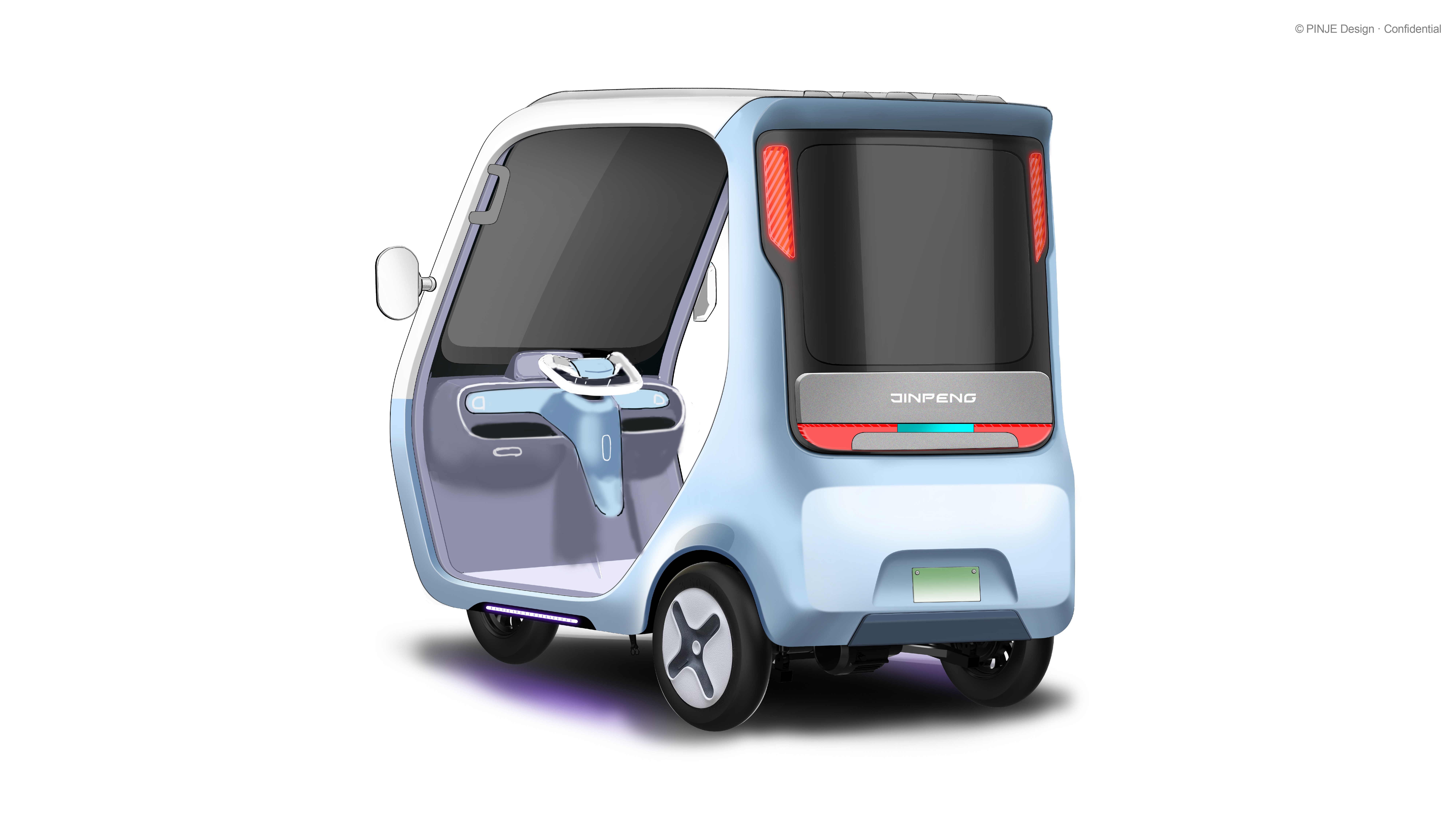 Tricycle，automobile，Electric vehicle，Jin Peng，Sports car，vehicle，Small town youth，product design，