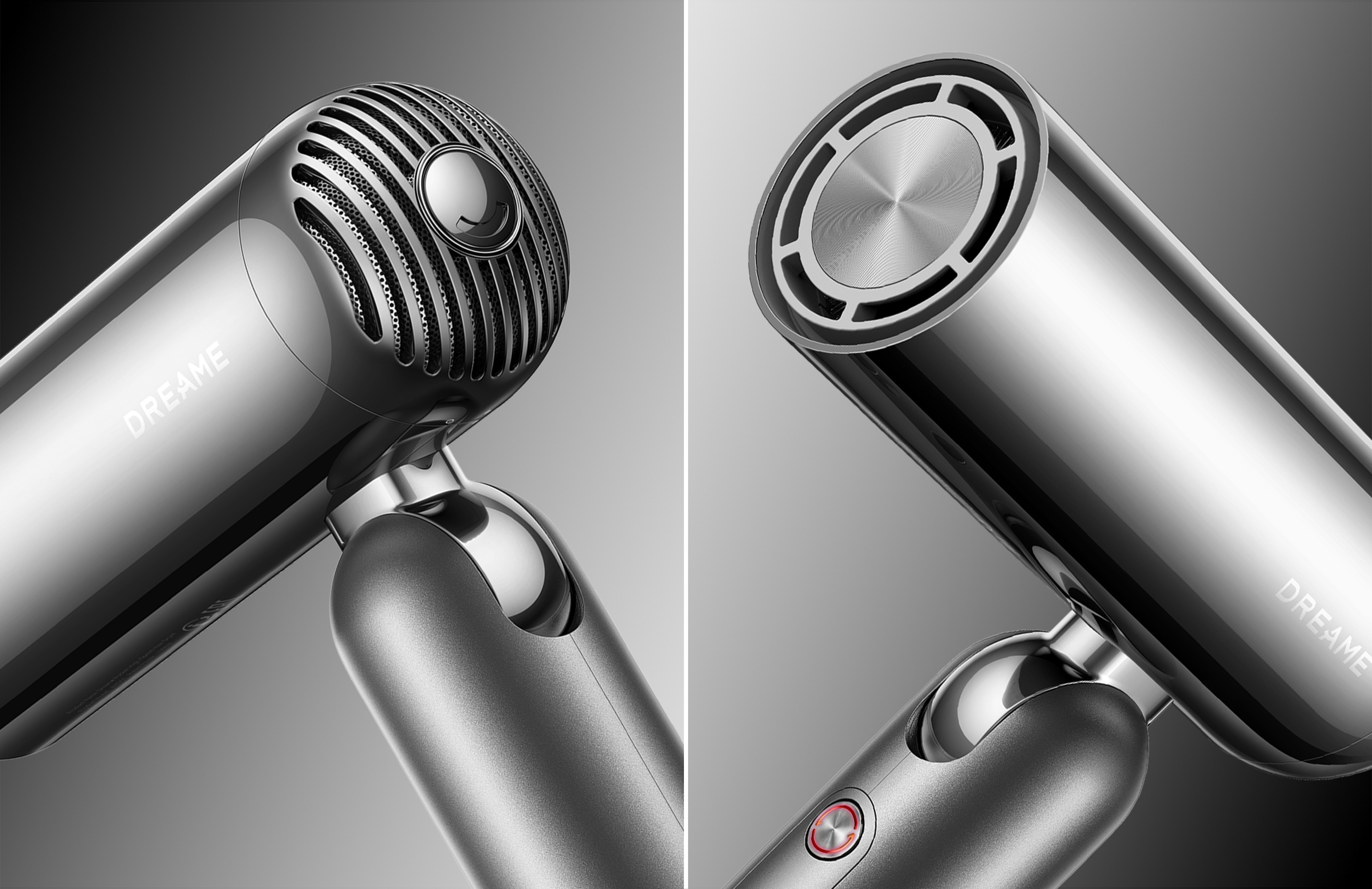 Gehu，hair drier，Pursuit，Dyson，Leifen，industrial design，product design，Portable，