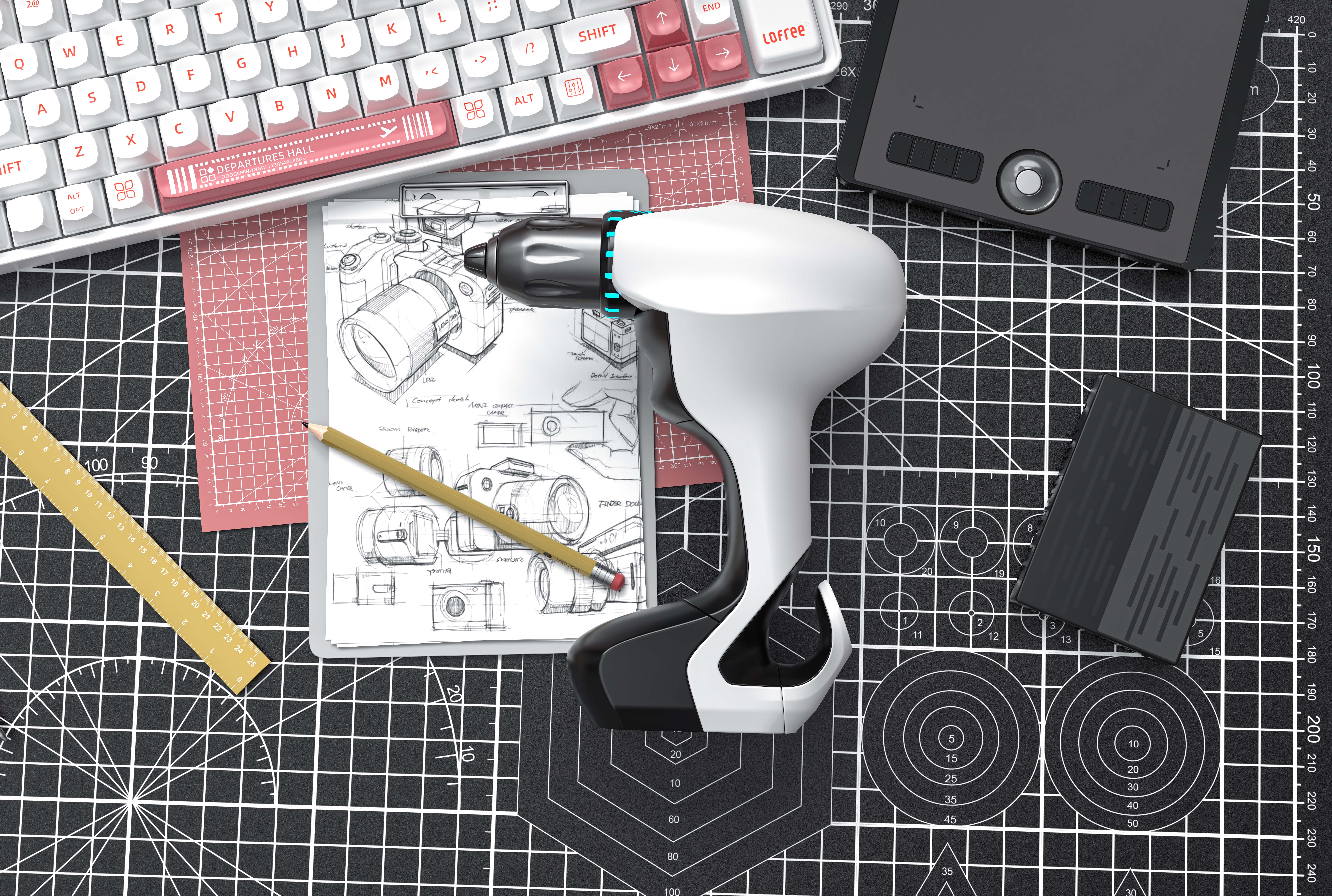 modeling，Modeling order，Order receiving，Product modeling，Product rendering，Render，