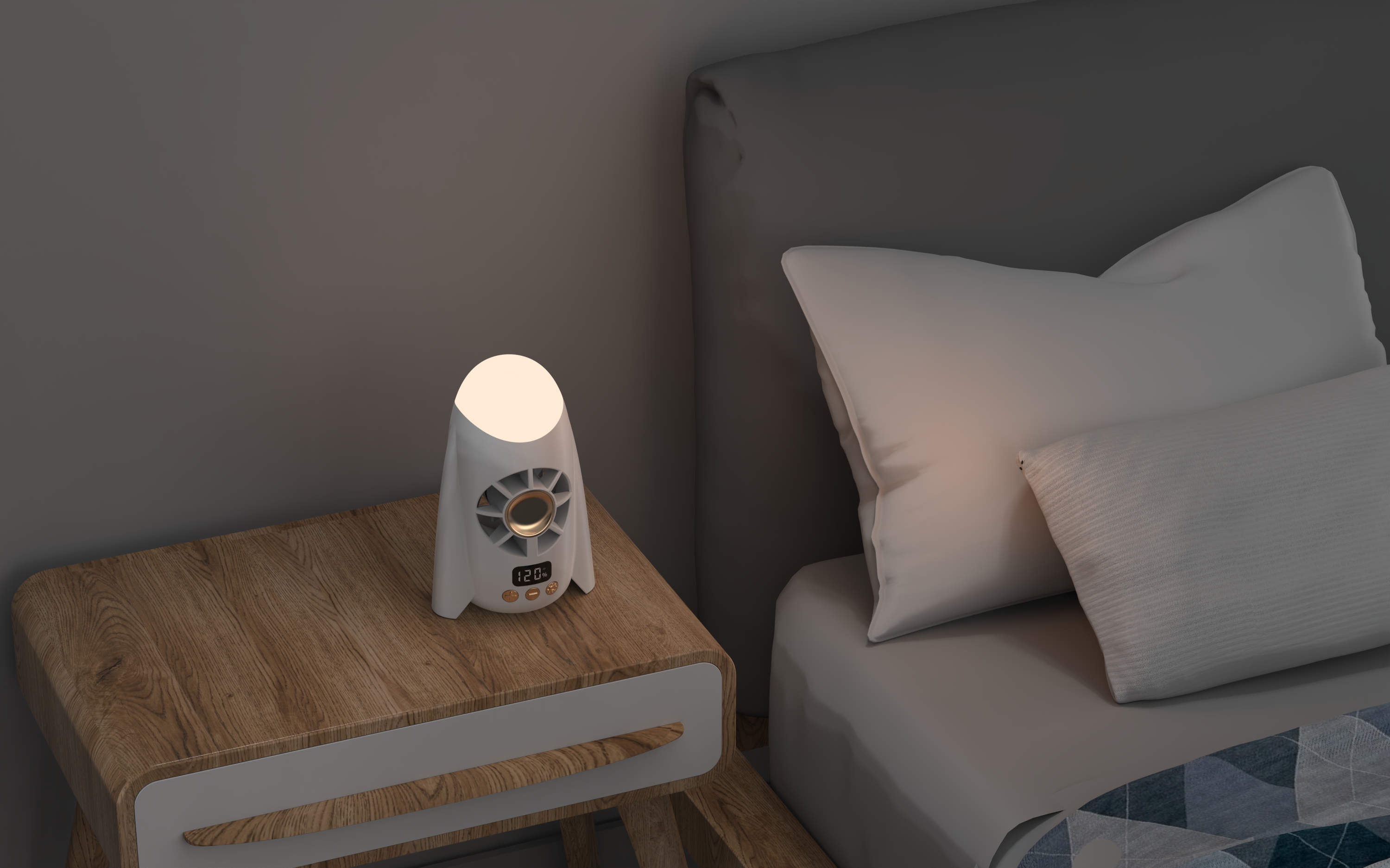 High Speed · Handheld Fan，Desktop small fan，Desktop night light，