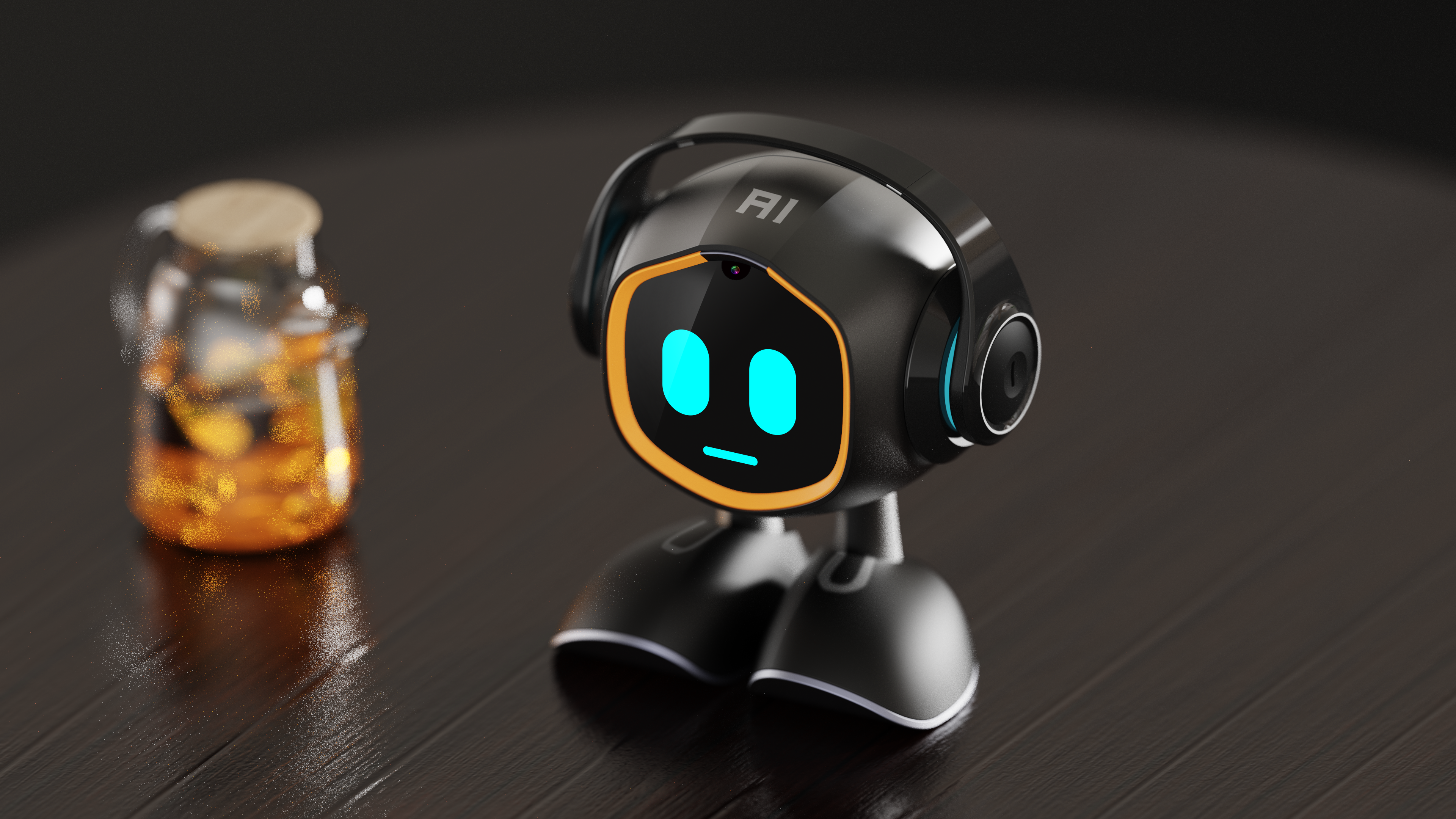 Intelligent robot design, product design, modeling design，Emotional masseuse, companion elves, robot design，