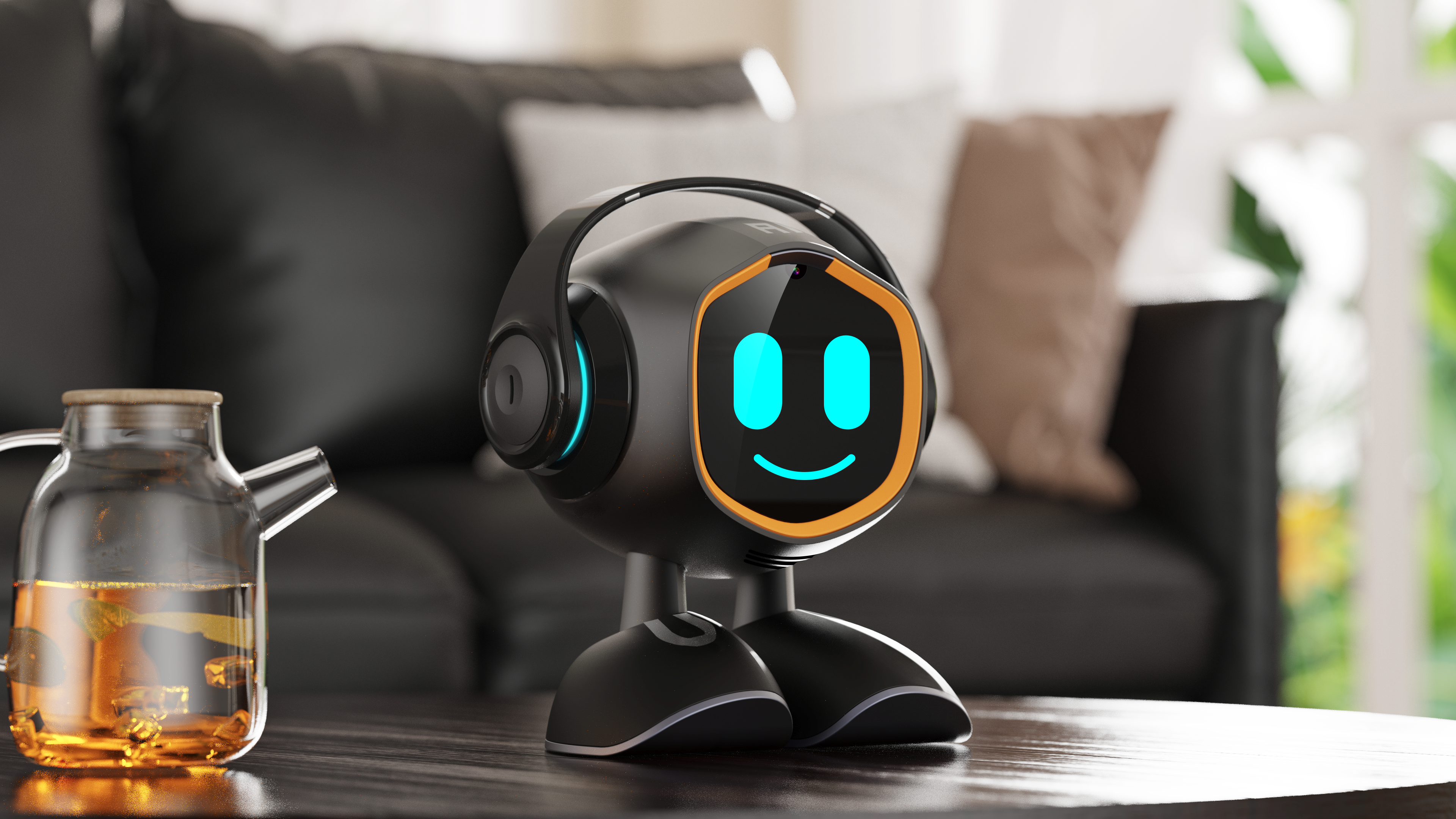 Intelligent robot design, product design, modeling design，Emotional masseuse, companion elves, robot design，