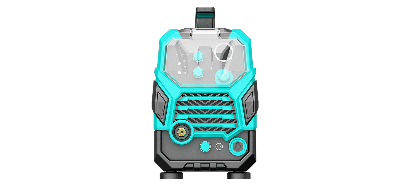 Electric welding machine，Appearance design，Mecha Style，