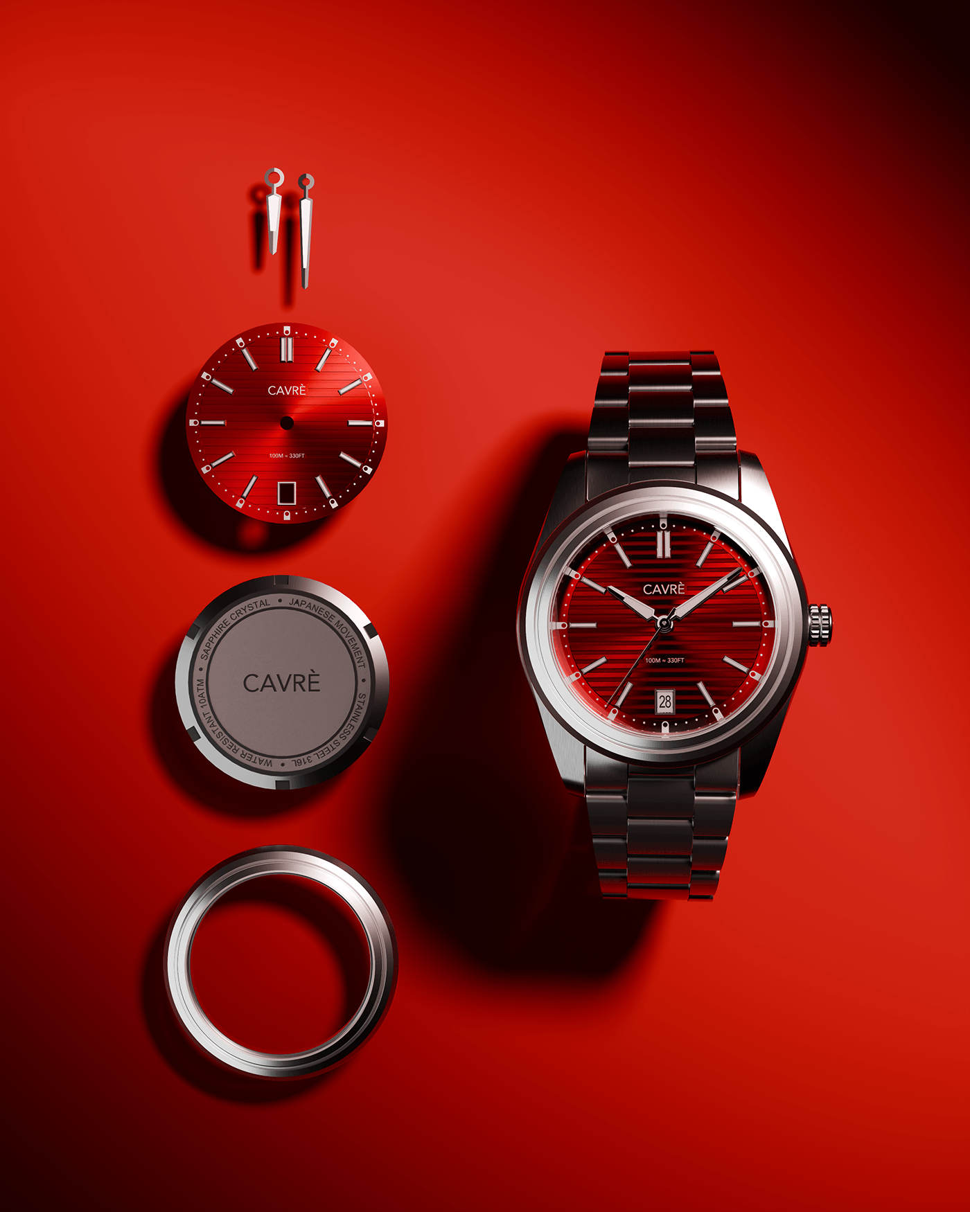 CAVRE，Wristwatch，Wrist watch，Fashion products，