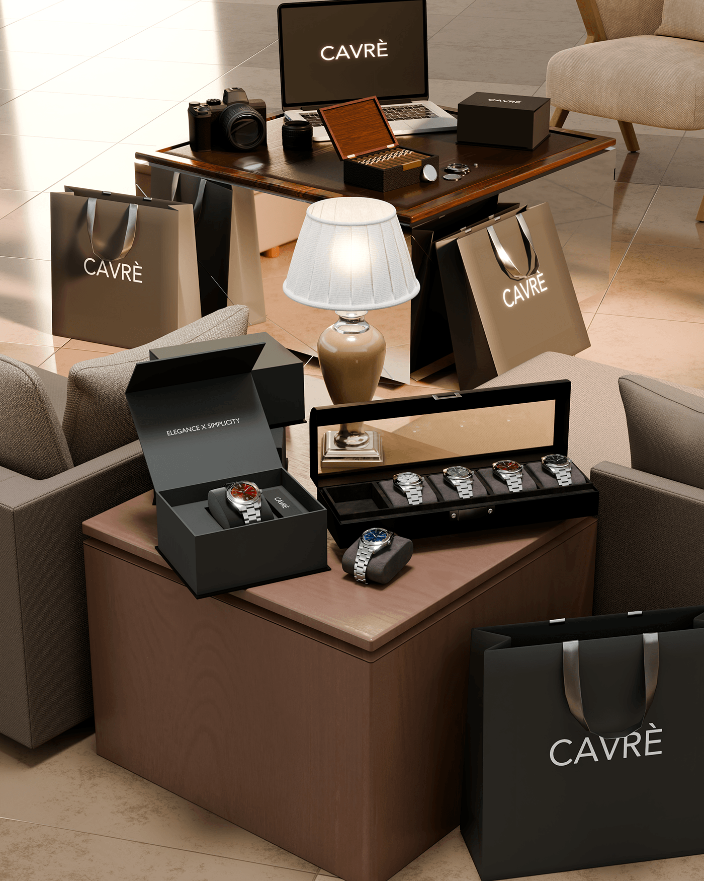 CAVRE，Wristwatch，Wrist watch，Fashion products，