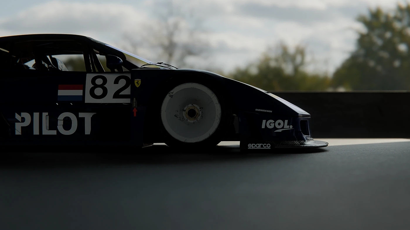 vehicle，automobile，Sports car，F40GTR，