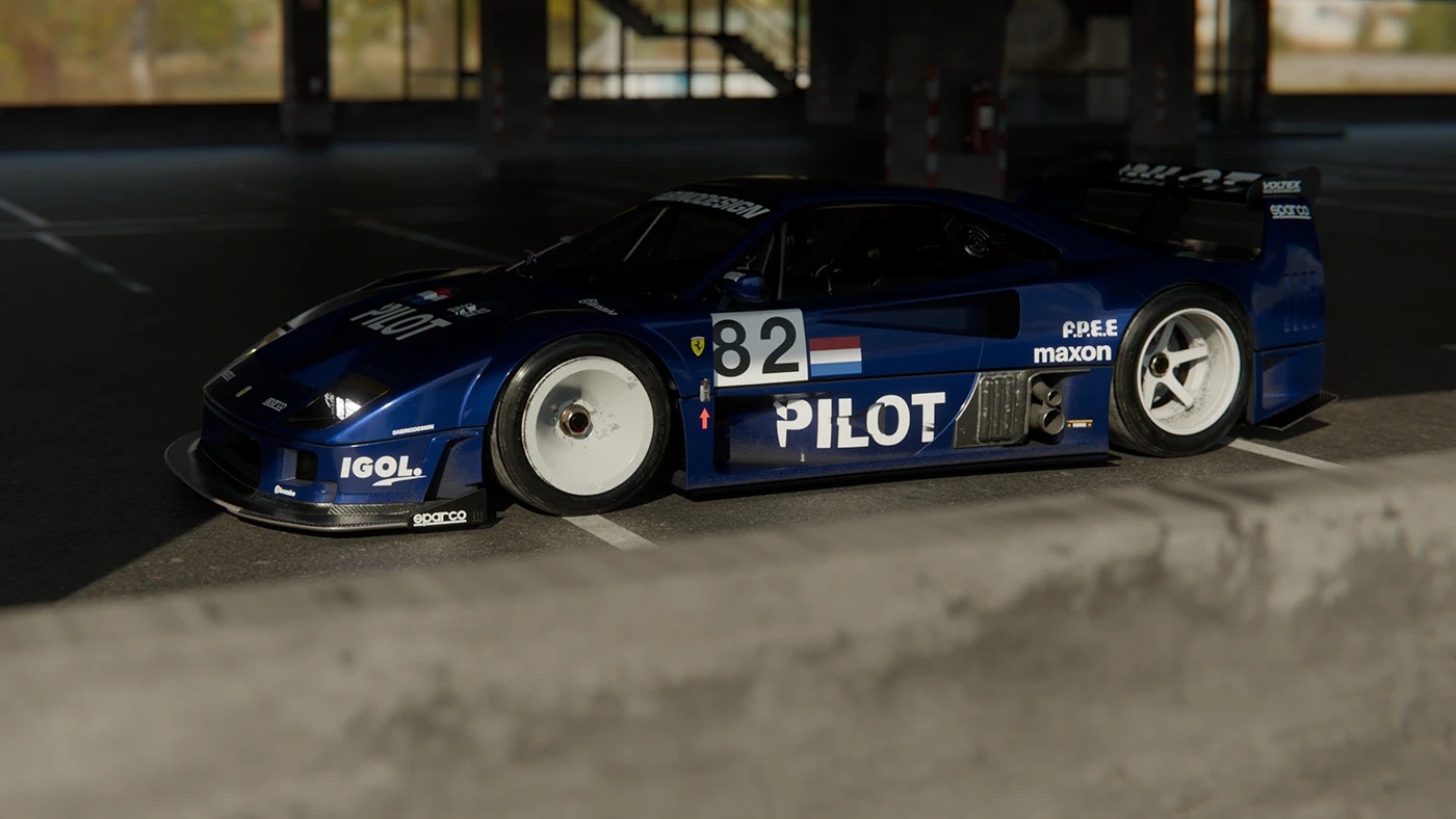 vehicle，automobile，Sports car，F40GTR，