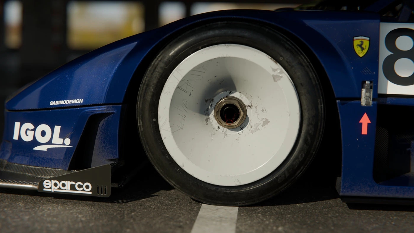 vehicle，automobile，Sports car，F40GTR，