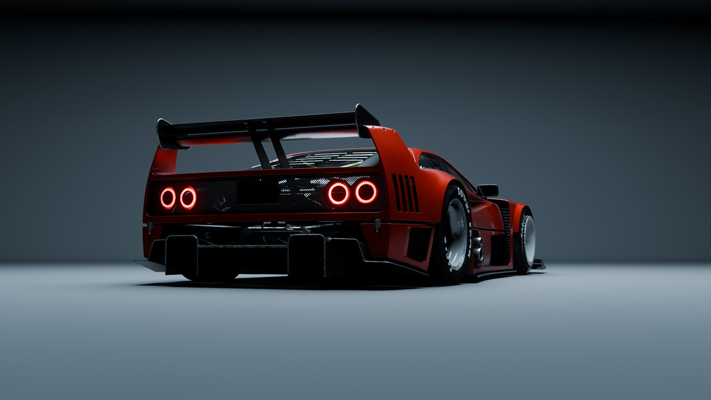 vehicle，automobile，Sports car，F40GTR，