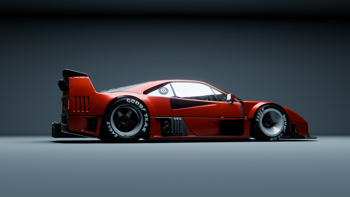 vehicle，automobile，Sports car，F40GTR，