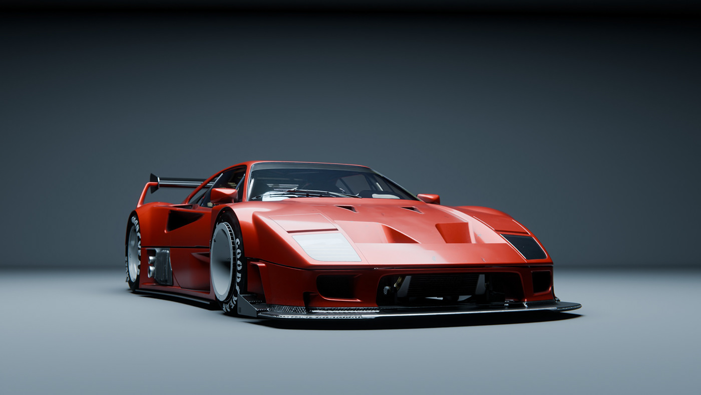 vehicle，automobile，Sports car，F40GTR，
