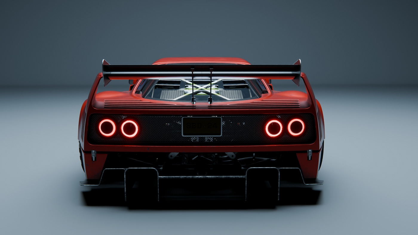 vehicle，automobile，Sports car，F40GTR，