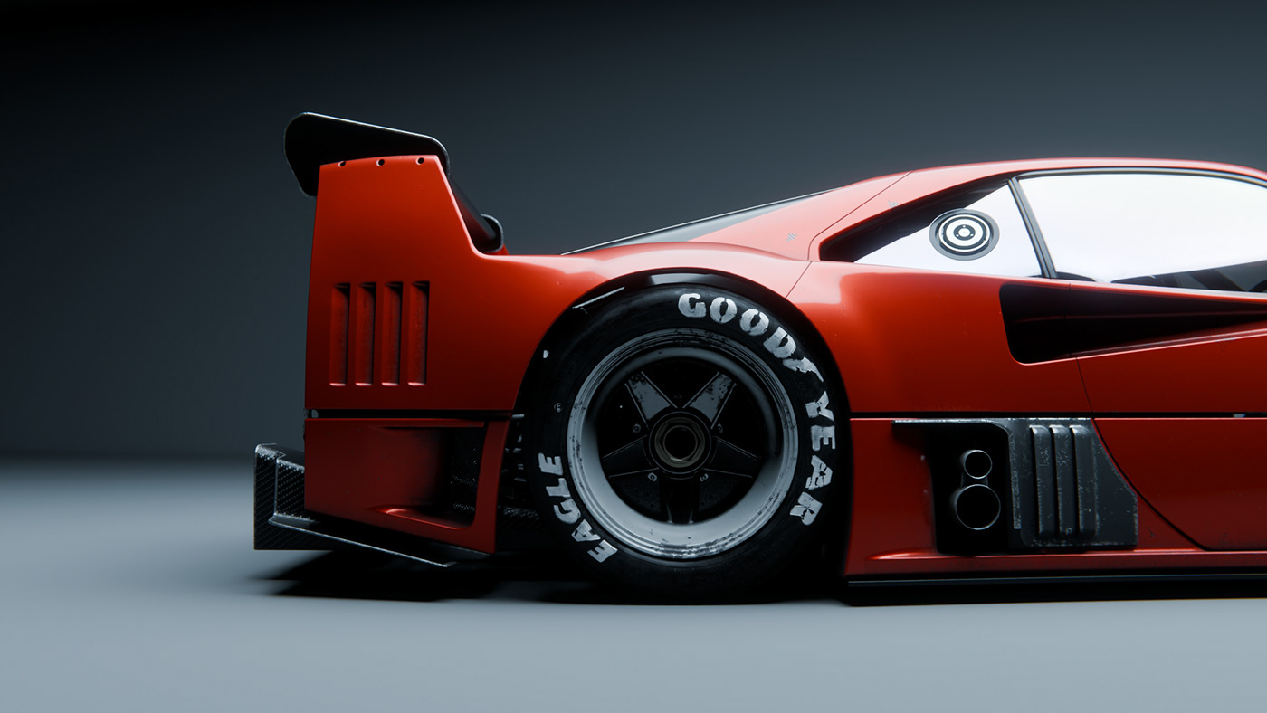 vehicle，automobile，Sports car，F40GTR，