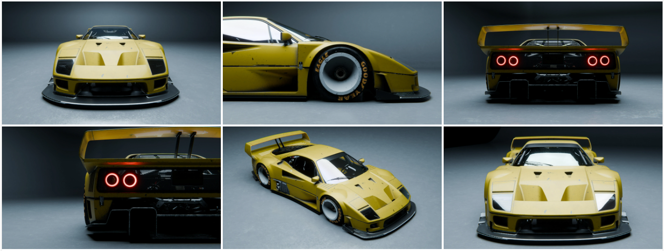 vehicle，automobile，Sports car，F40GTR，