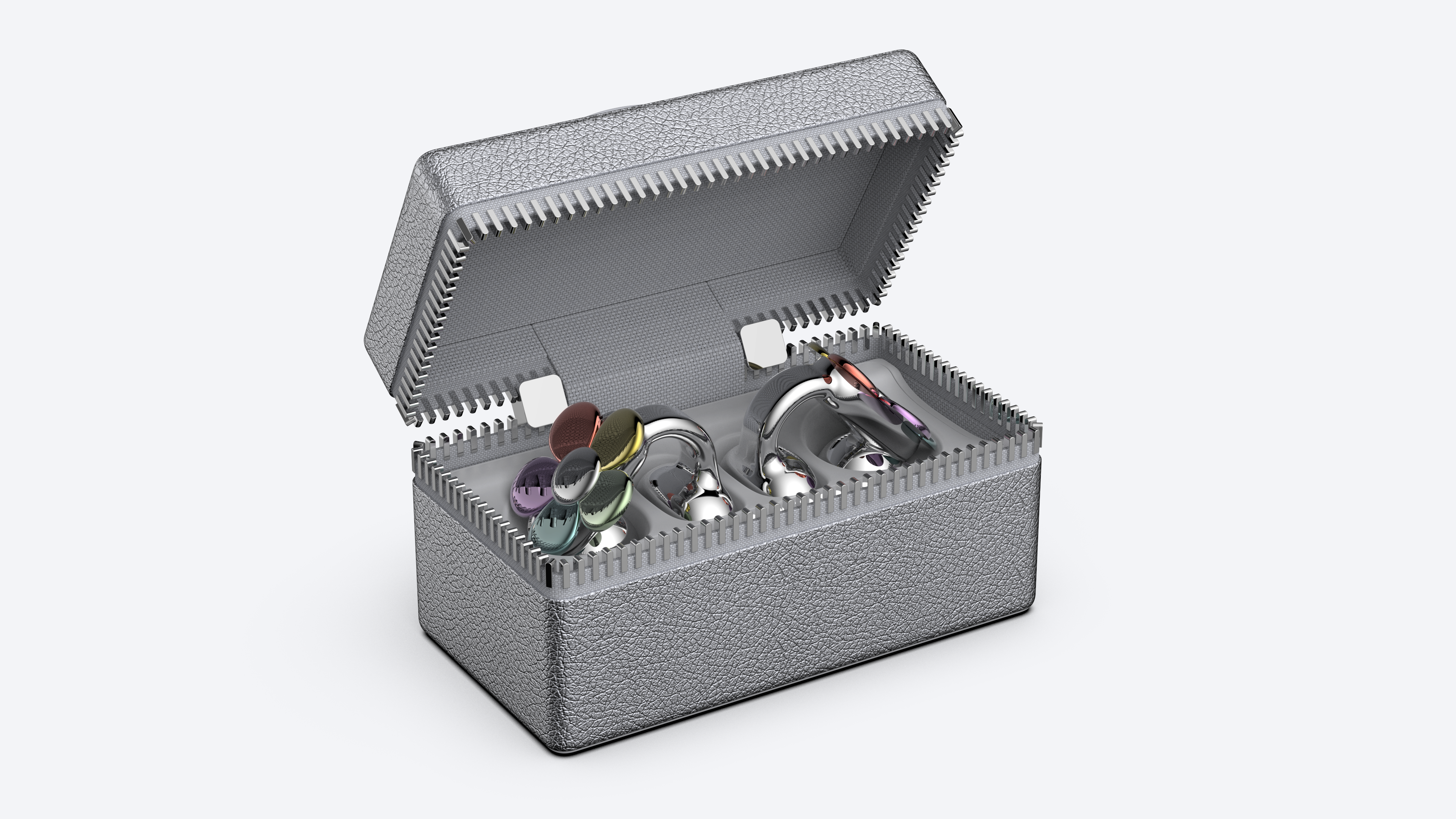 Earrings，industrial design，ear clip，headset，Earphone with ear clip，custom，Kitty，Jewelry storage bag，