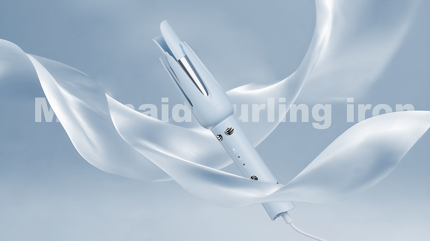 Automatic Curling Rod Design，product design，industrial design，Personal care，Hair stick，Automatic Curling Rod，