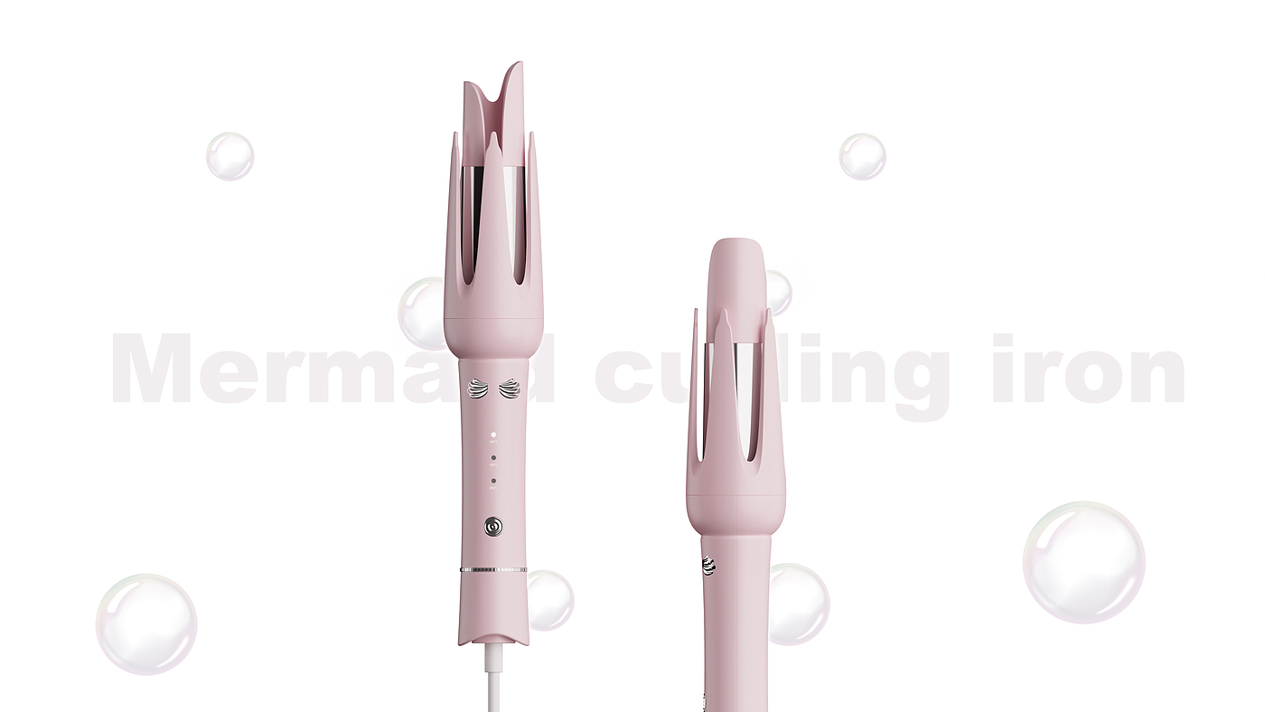 Automatic Curling Rod Design，product design，industrial design，Personal care，Hair stick，Automatic Curling Rod，