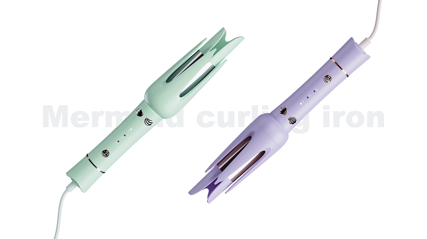 Automatic Curling Rod Design，product design，industrial design，Personal care，Hair stick，Automatic Curling Rod，