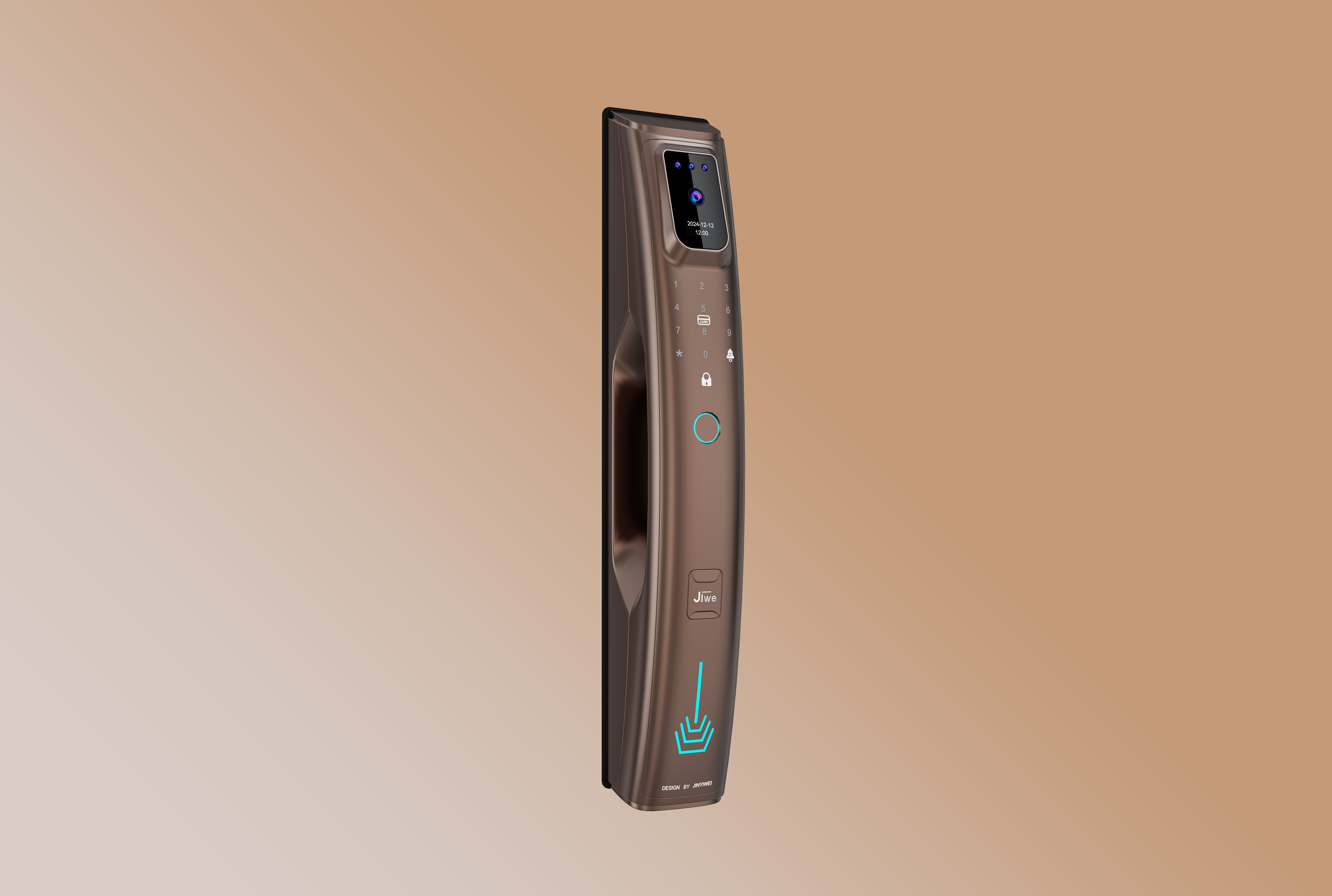 # Smart lock，# Fingerprint lock，# Smart door lock，#Industrial Design，#Product design，#Appearance design，