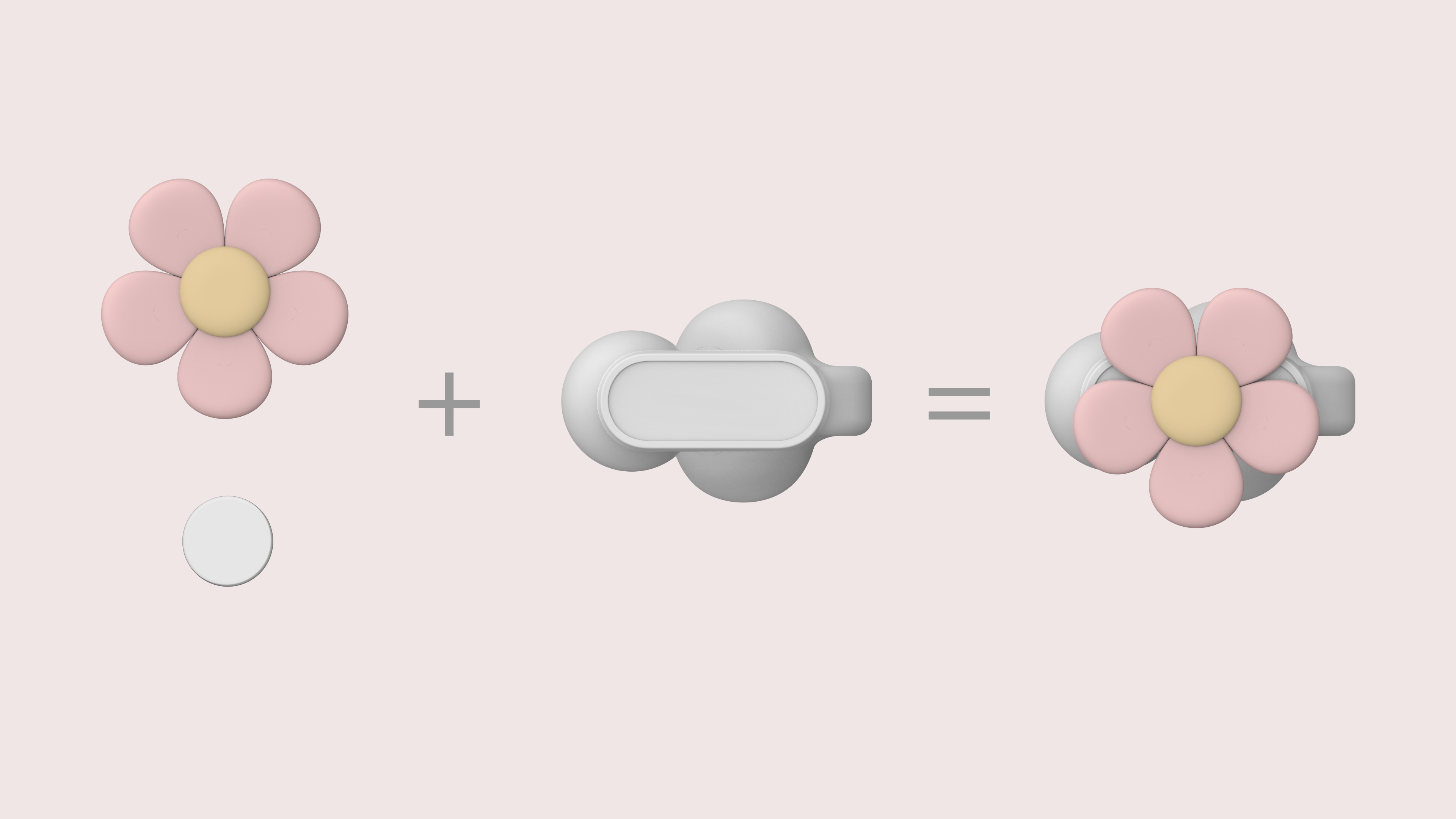 Pink，girl，ear clip，headset，Earrings，personality，decorate，industrial design，