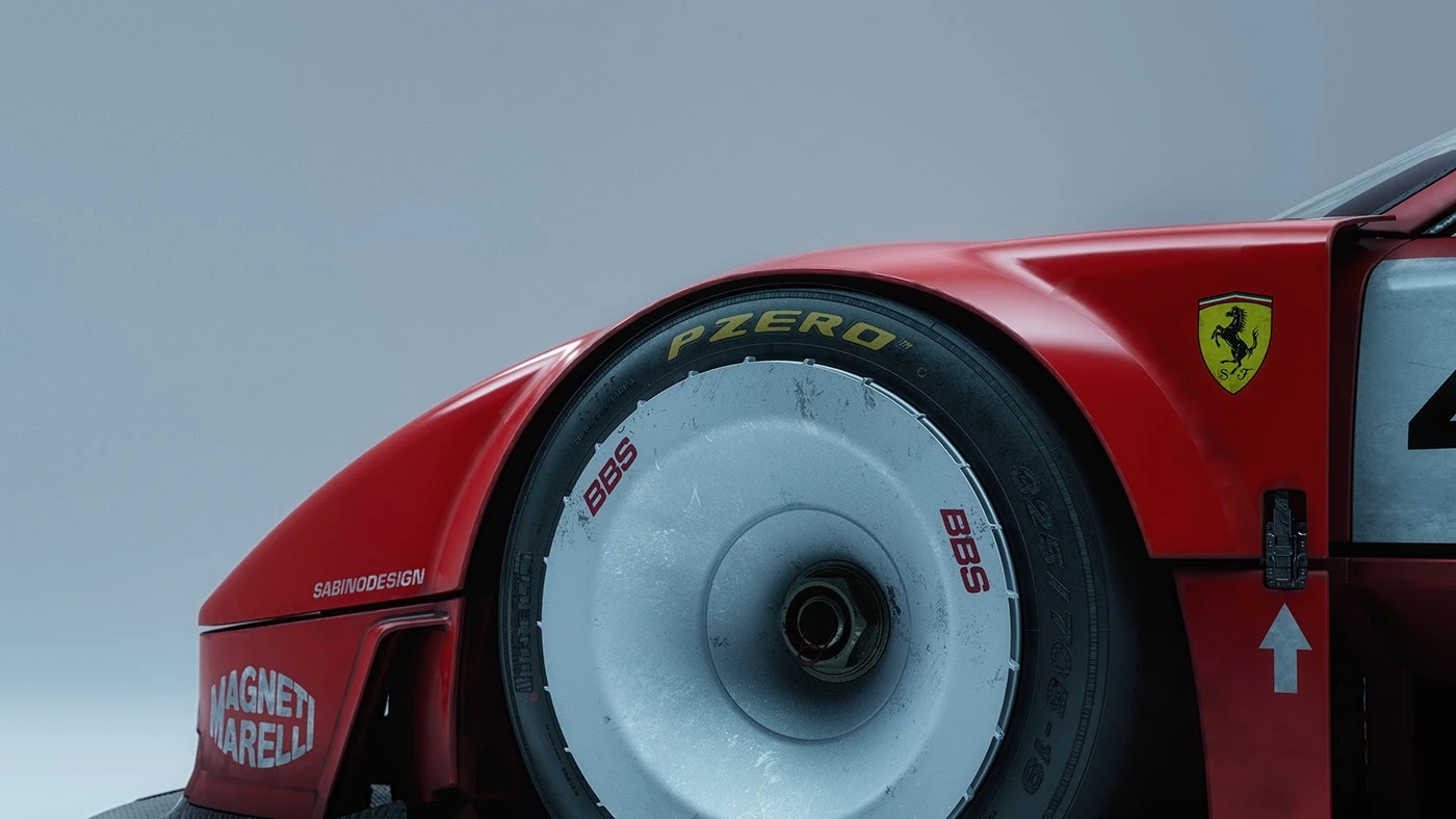 Ferrari F40，Racing Painting，gules，GTR，Alitalia Tricolore，