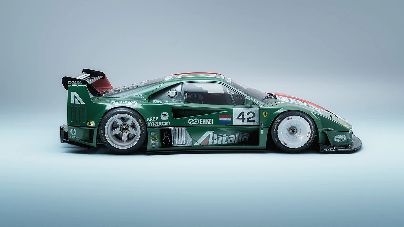 Ferrari F40，Racing Painting，gules，GTR，Alitalia Tricolore，