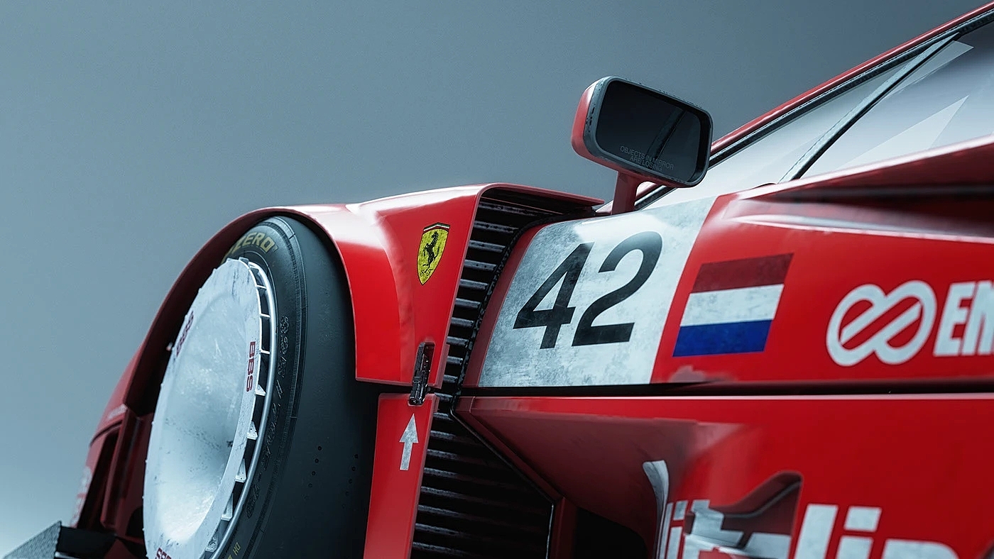Ferrari F40，Racing Painting，gules，GTR，Alitalia Tricolore，