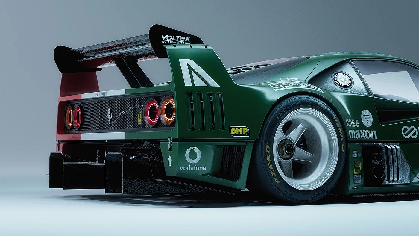 Ferrari F40，Racing Painting，gules，GTR，Alitalia Tricolore，
