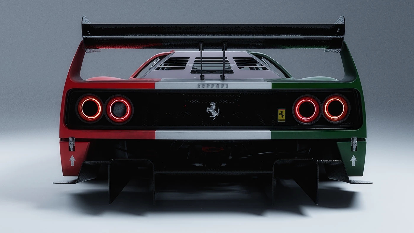 Ferrari F40，Racing Painting，gules，GTR，Alitalia Tricolore，