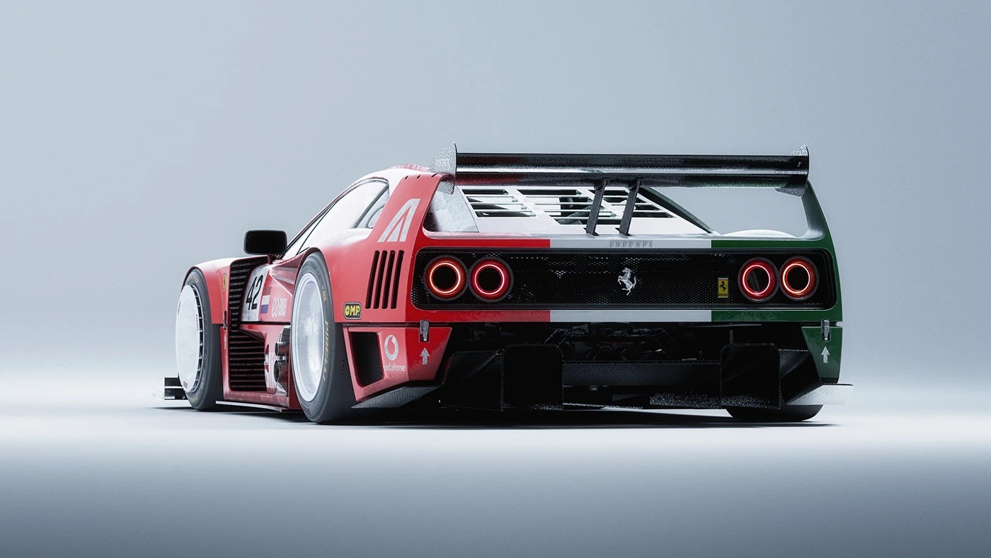 Ferrari F40，Racing Painting，gules，GTR，Alitalia Tricolore，